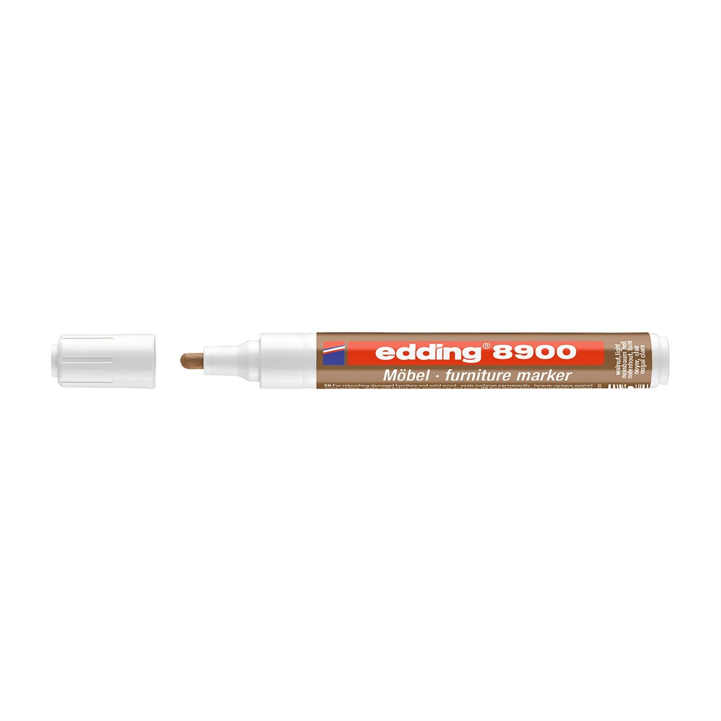 Edding 8900 Mobilya Rötuş Kalemi Yuvarlak Uç 1.5-2 mm Ceviz Ağacı Açık(614)
