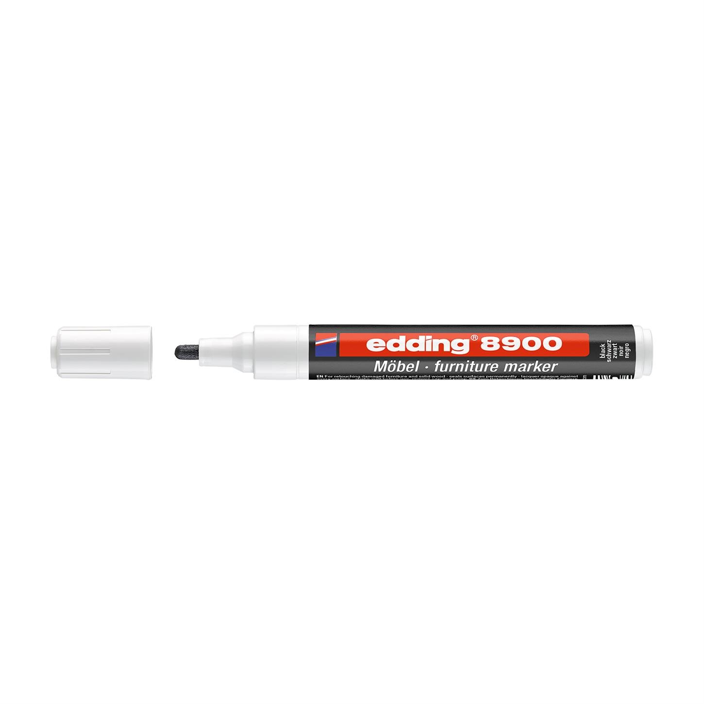 Edding 8900 Mobilya Rötuş Kalemi Yuvarlak Uç 1.5-2 mm Siyah(001)