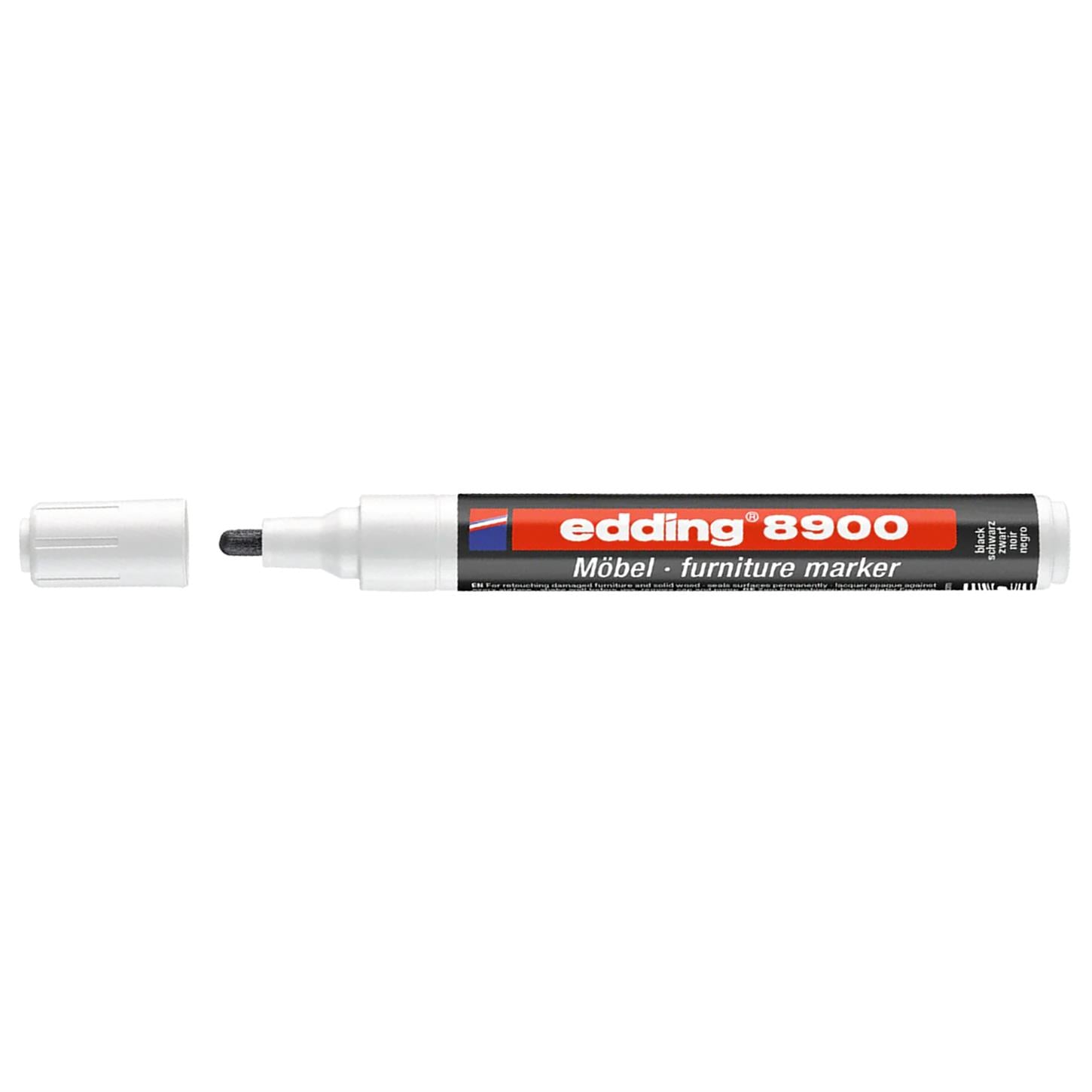 Edding 8900 Mobilya Rötuş Kalemi Yuvarlak Uç 1.5-2 mm Siyah(001)