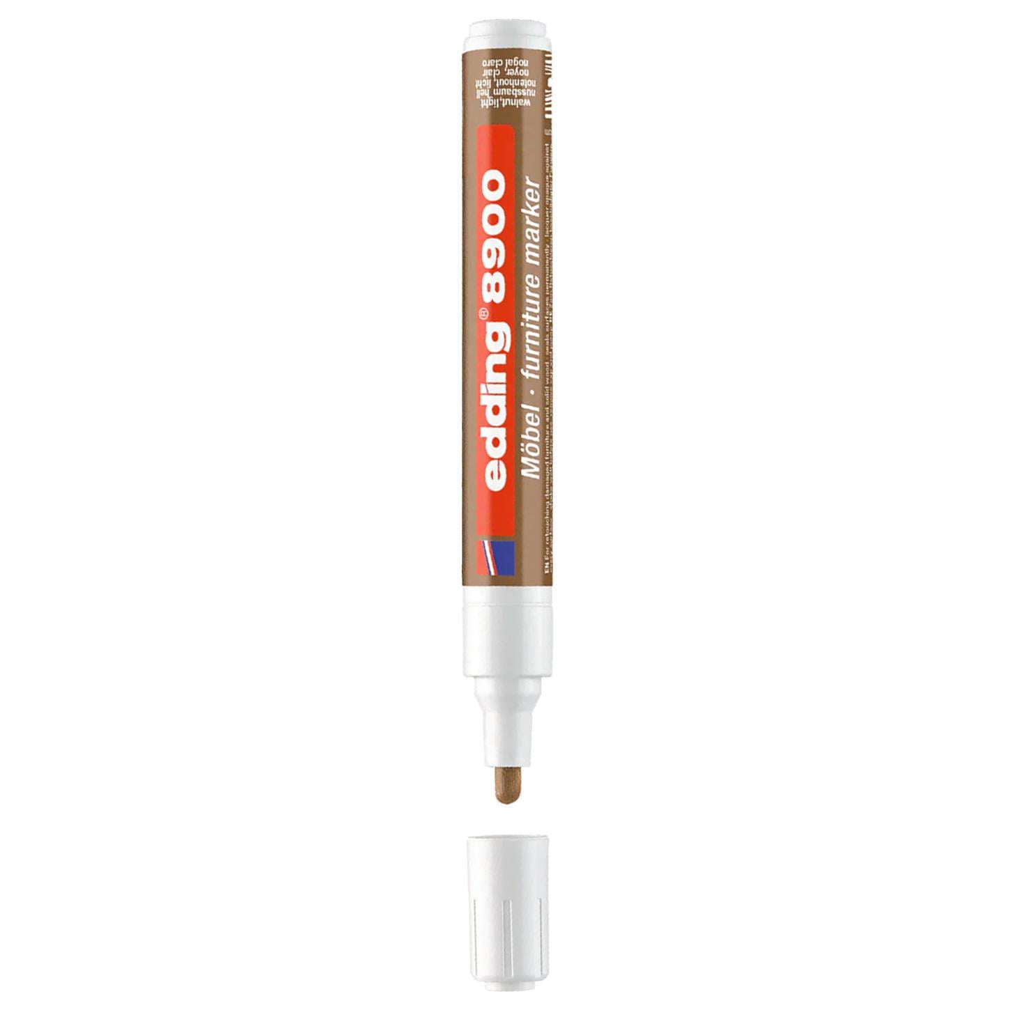 Edding 8900 Mobilya Rötuş Kalemi Yuvarlak Uç 1.5-2 mm Ceviz Ağacı Açık(614)