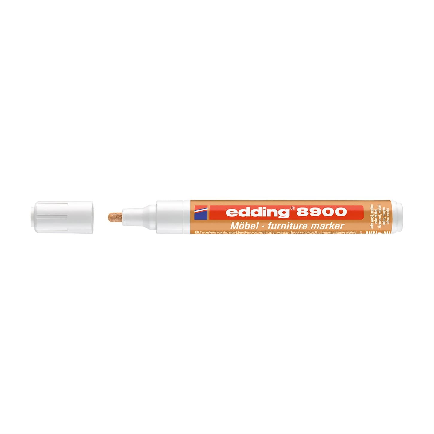 Edding 8900 Mobilya Rötuş Kalemi Yuvarlak Uç 1.5-2 mm Kızıl Ağaç Orta(621)