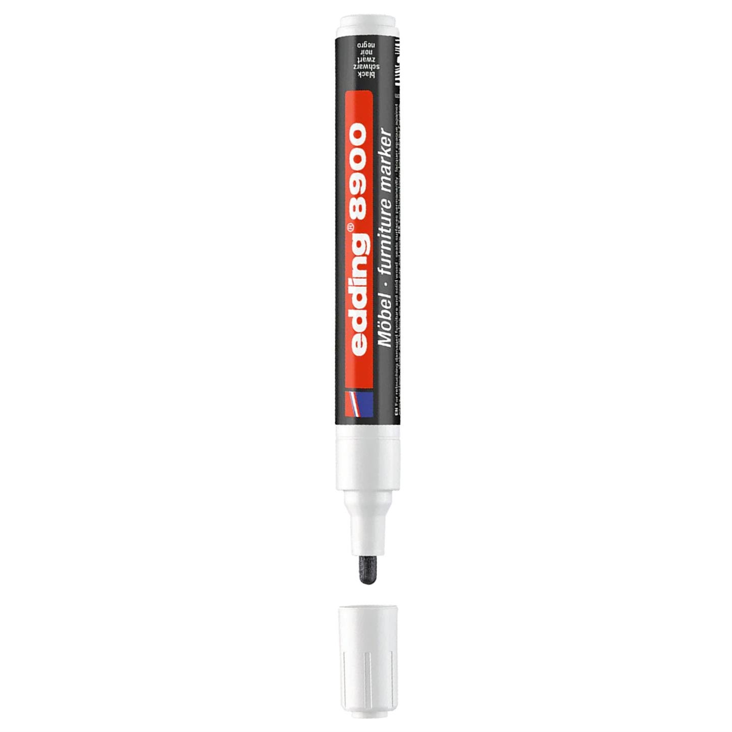 Edding 8900 Mobilya Rötuş Kalemi Yuvarlak Uç 1.5-2 mm Siyah(001)