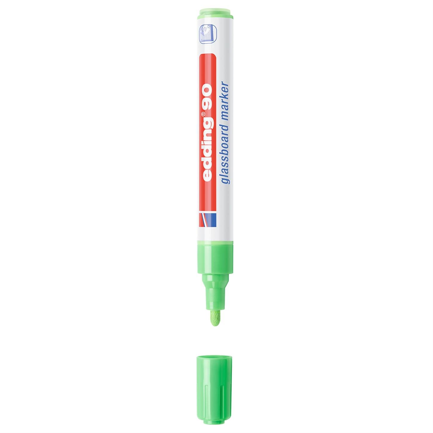 Edding 90 Cam Yazı Tahtası Kalemi Yuvarlak Uç  2-3 mm Açık yeşil