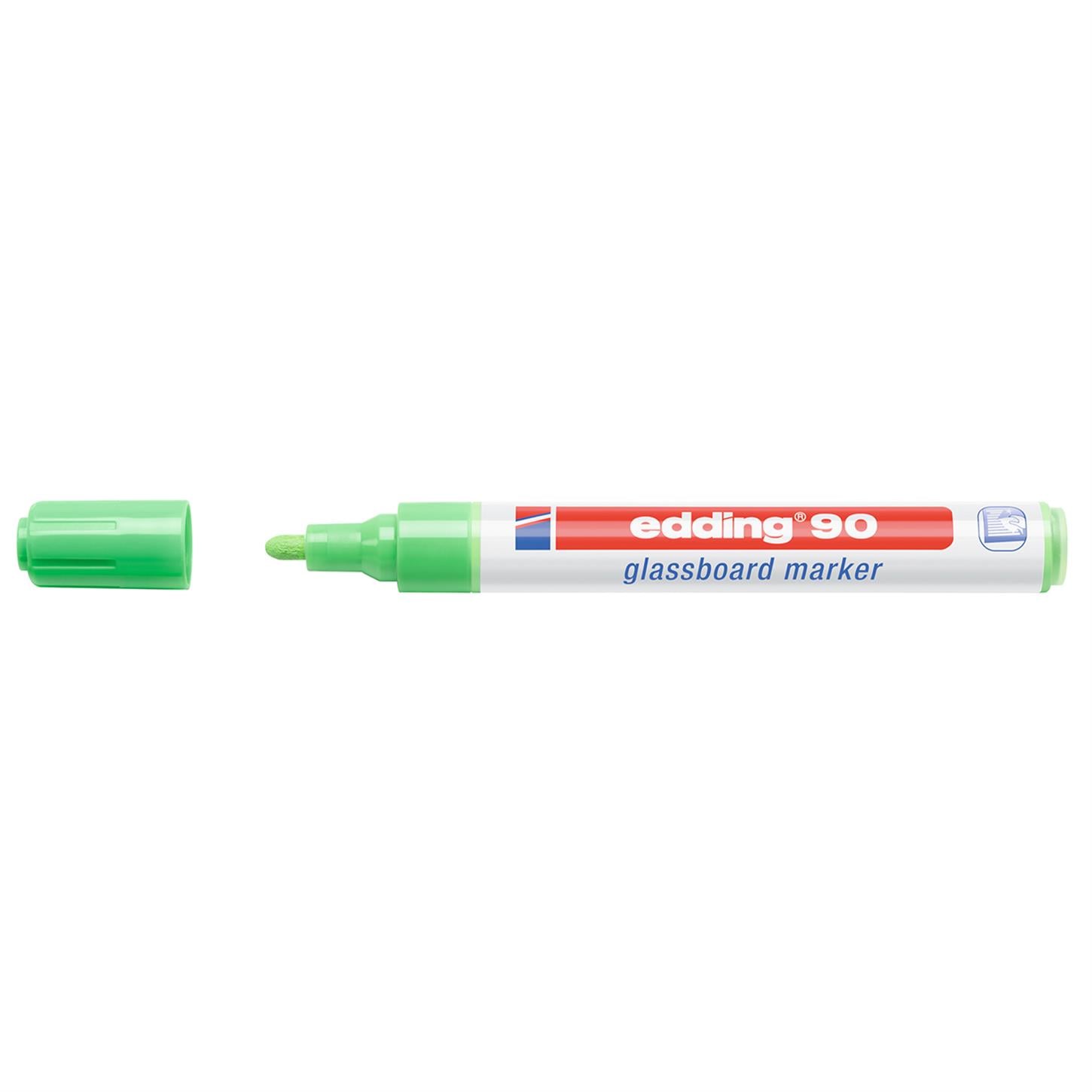 Edding 90 Cam Yazı Tahtası Kalemi Yuvarlak Uç  2-3 mm Açık yeşil