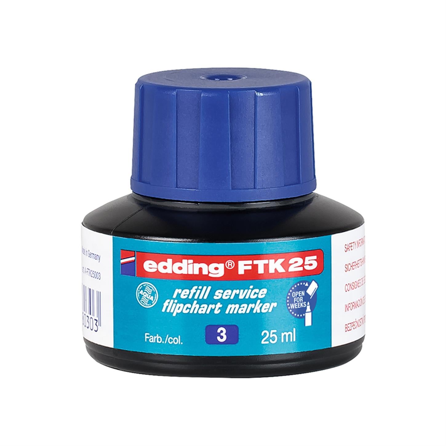 Edding FTK 25 Yedek Mürekkep, Mavi