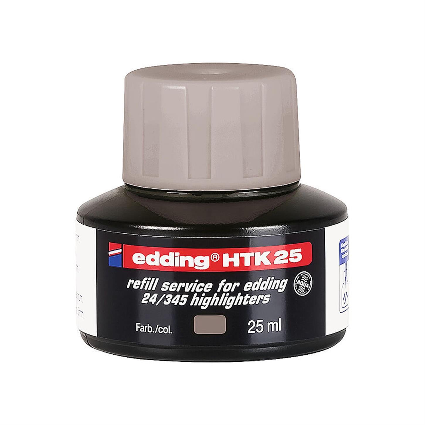 Edding Htk 25 Fosforlu Kalem Yedek Mürekkebi Gri