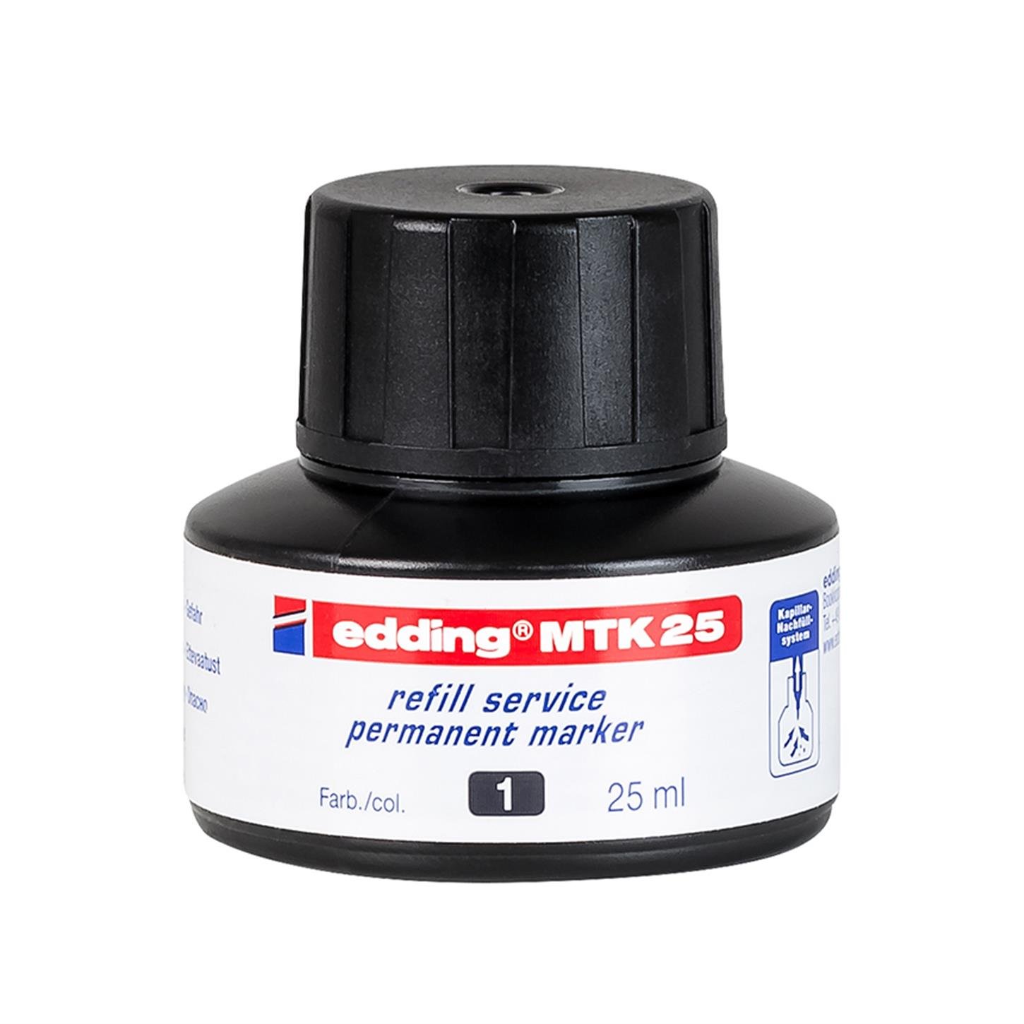 Edding MTK 25 Yedek Mürekkep, Siyah