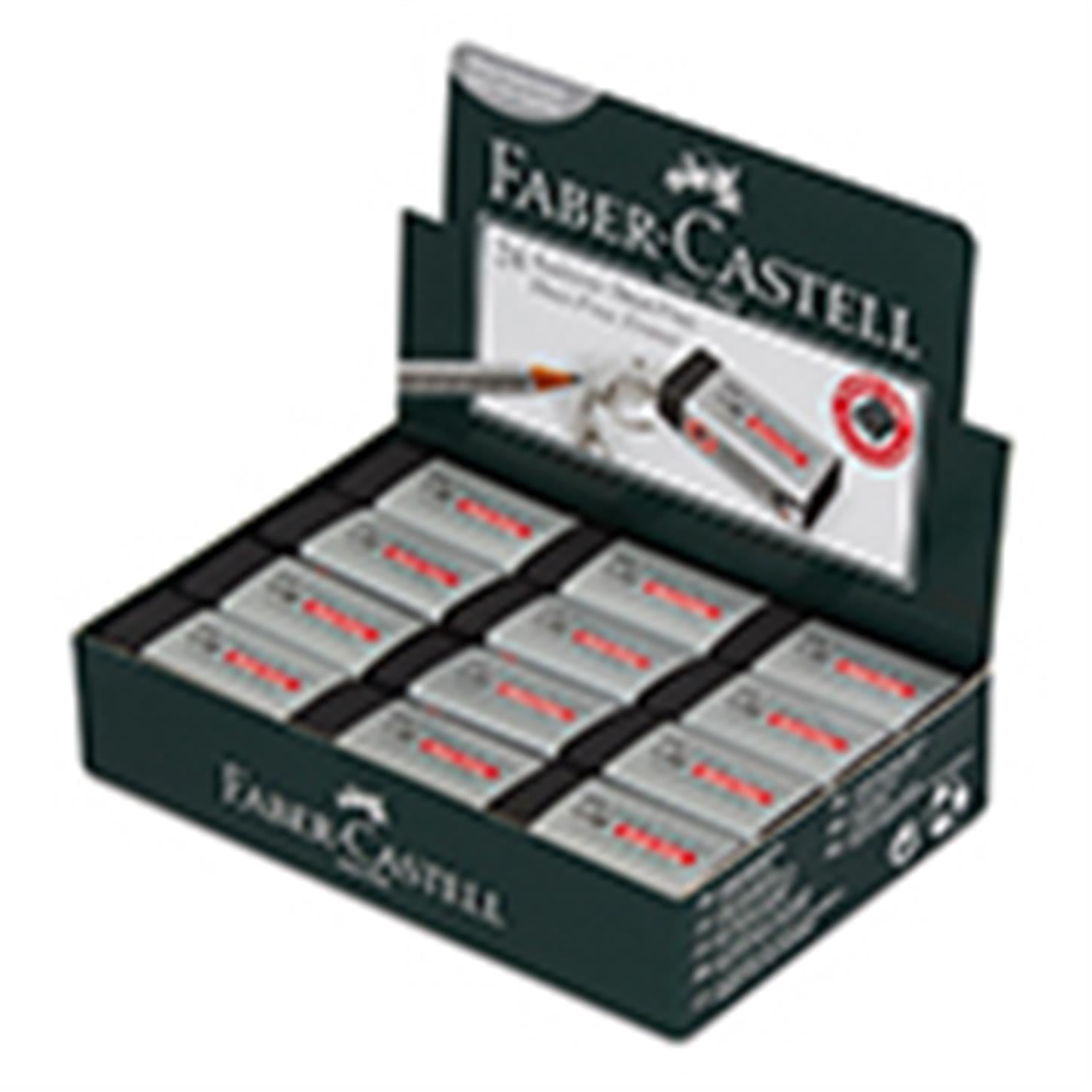 Faber Castel 187171 Dust-Free Silgi, Siyah, 24lü