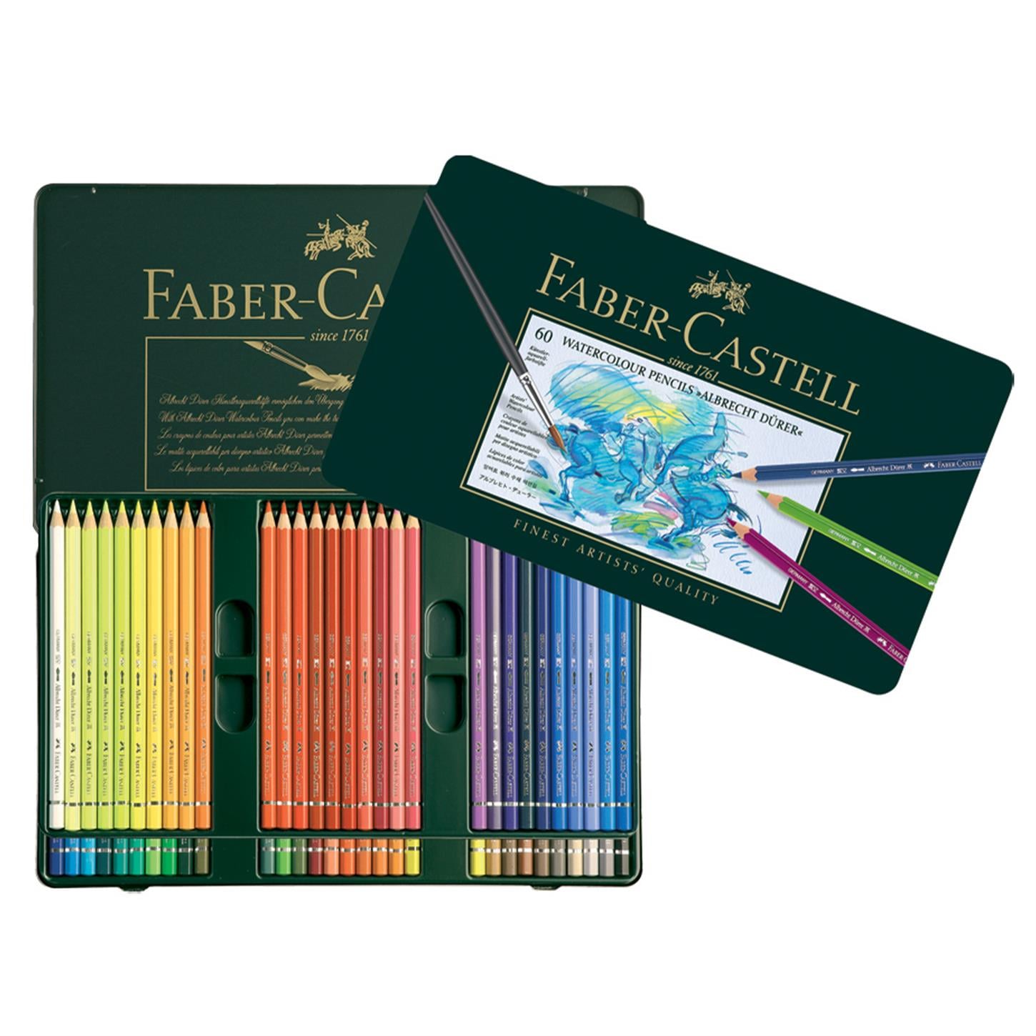 Faber Castel Albrecht Dürer Aquarell Kuru-Sulu  Boya Kalemi, 60lı