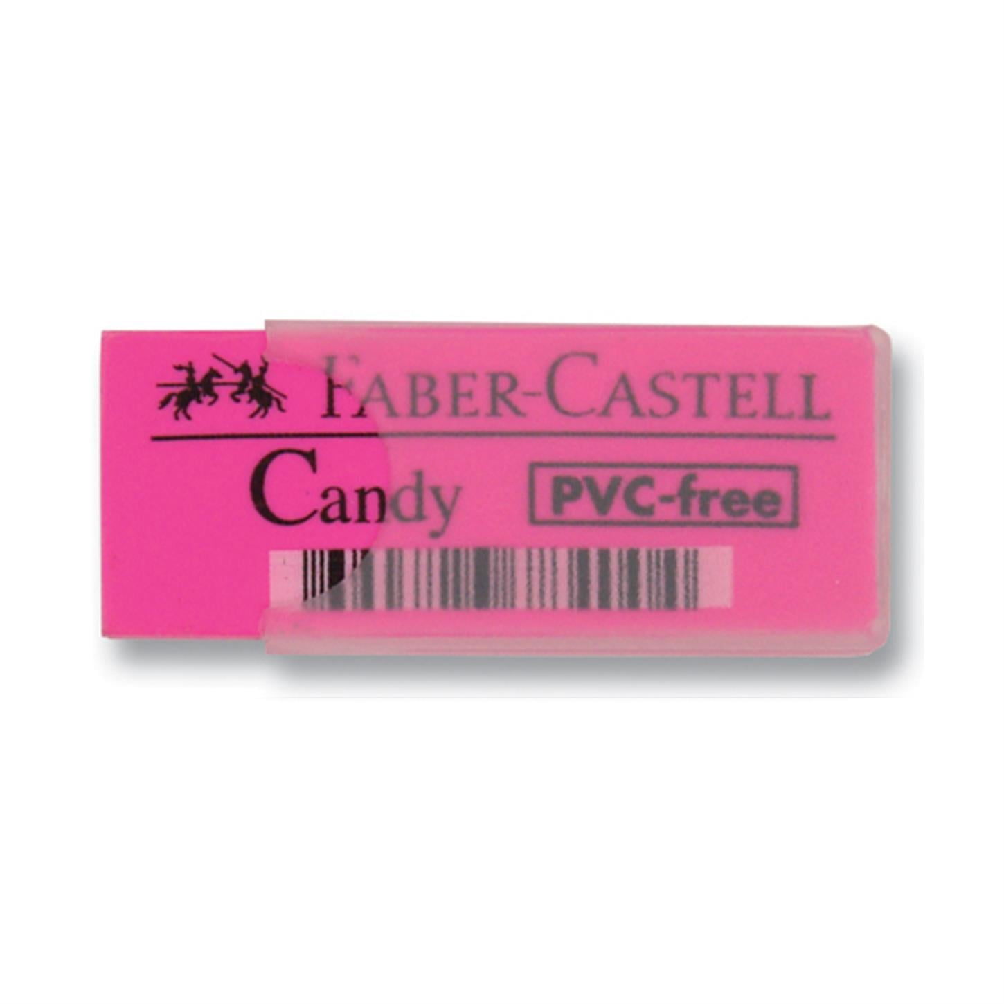 Faber Castel Candy Plastik Kılıflı Silgi, Karışık  Renkli, 30lu