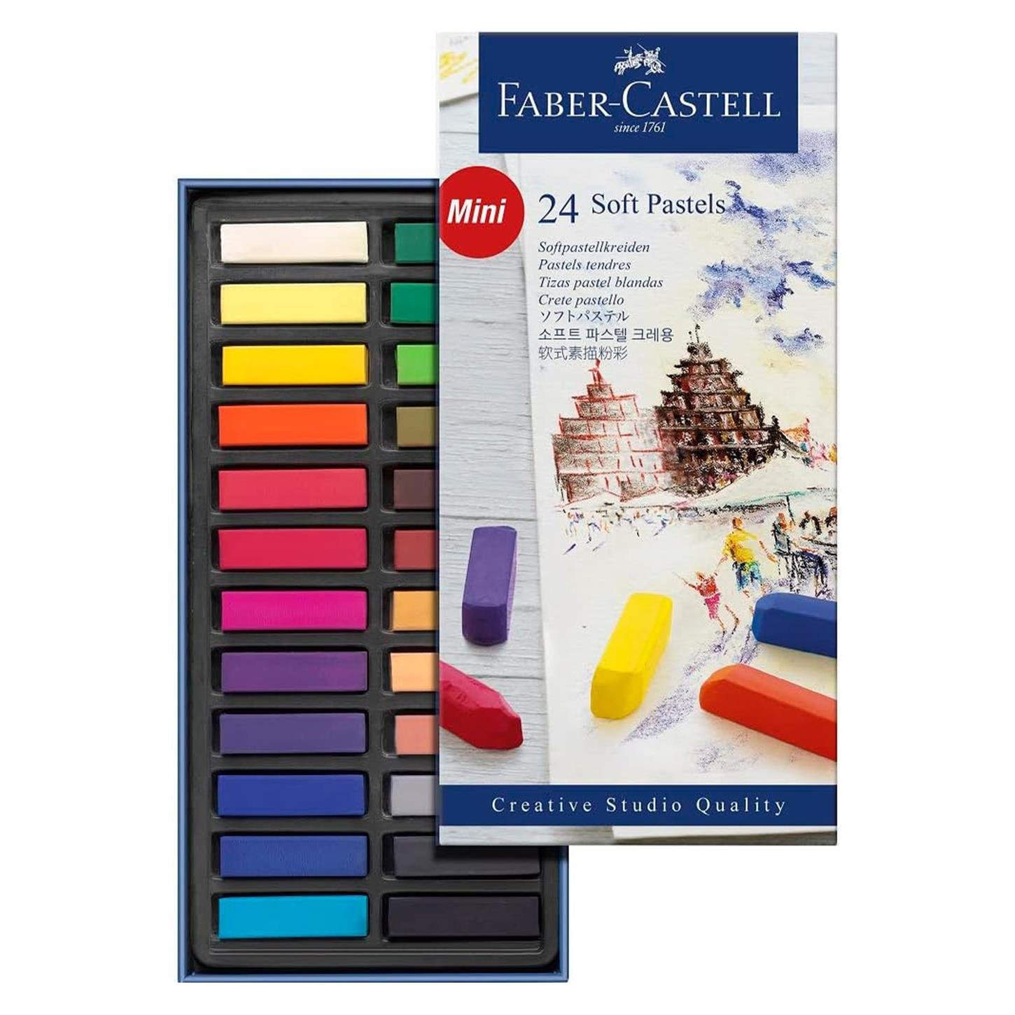 Faber Castel Creative Studio Mini Toz (Soft)  Pastel Boya, 24lü