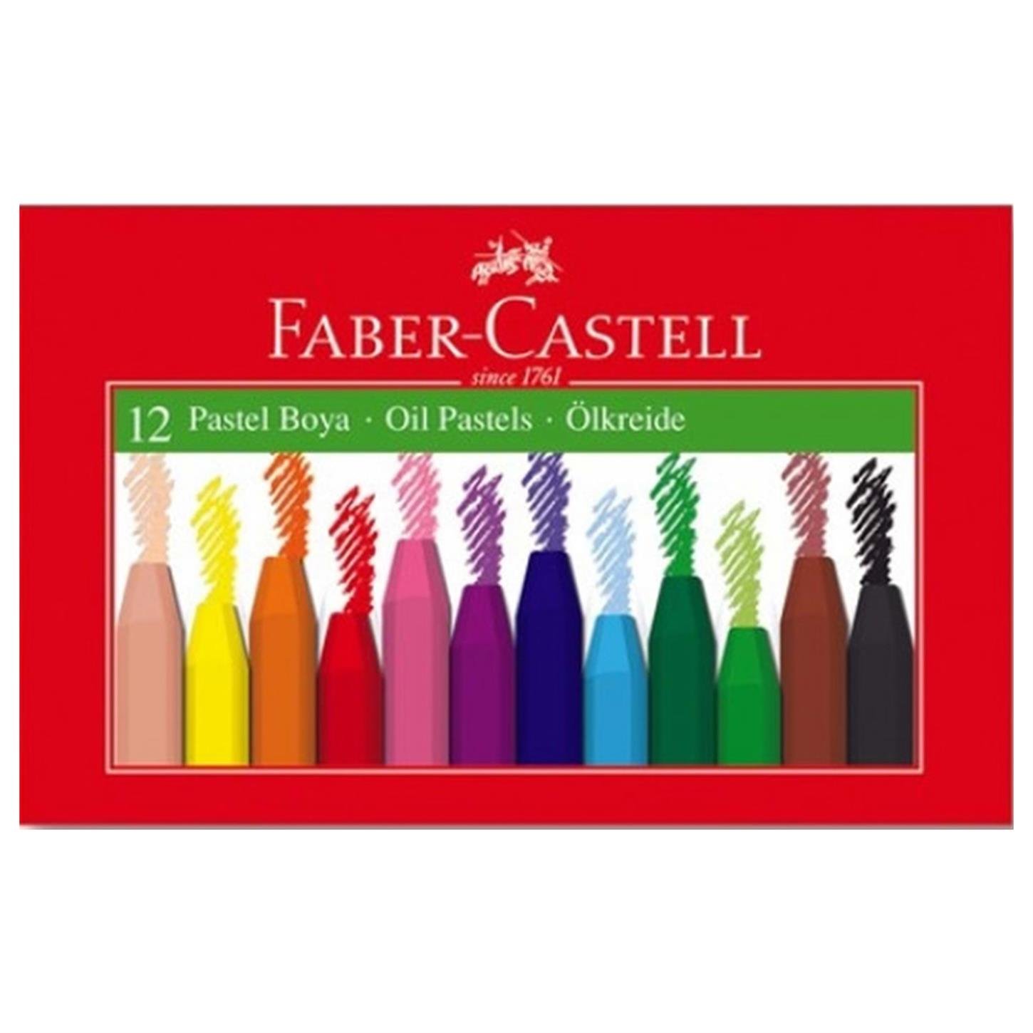Faber Castel Pastel Boya, Karton Kutu, 12li