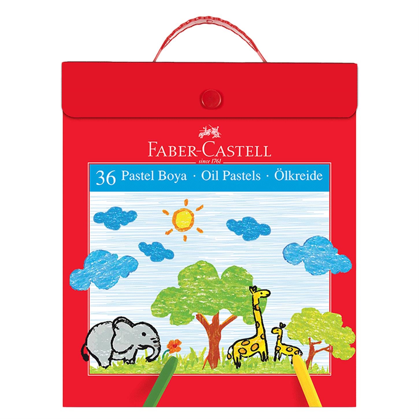 Faber Castel Plastik Çantalı Pastel Boya, 36lı