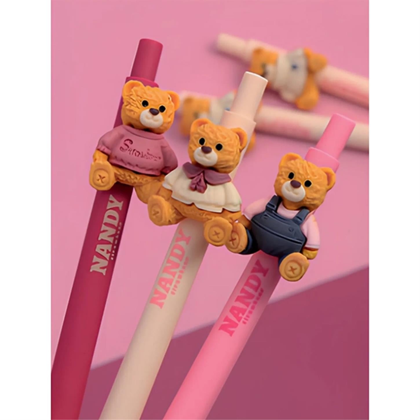 Gıpta Versatil Kalem 0.7 Uç Nandy Ayıcık Figürlü