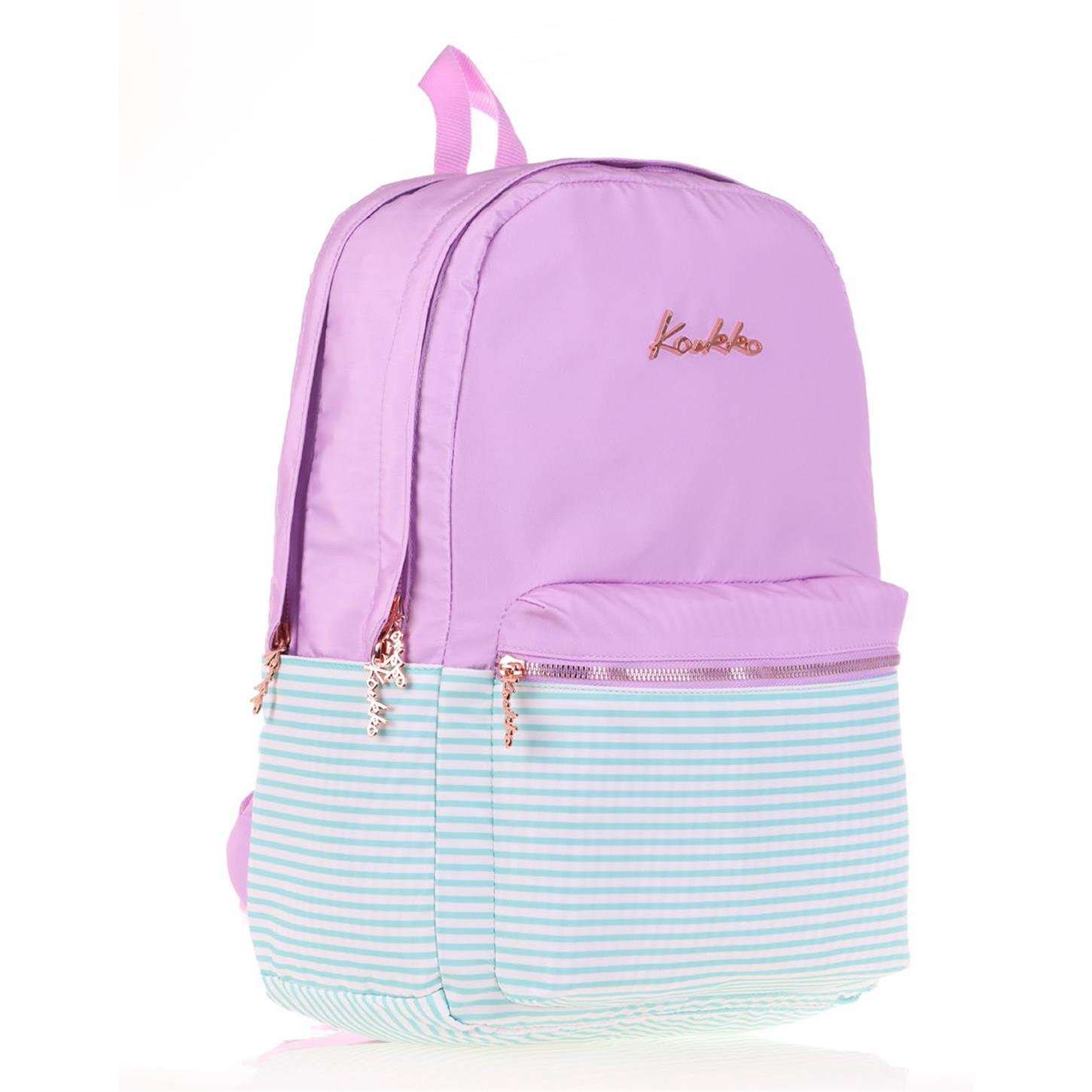 Kaukko Soft Floral Sırt Çantası, Mor
