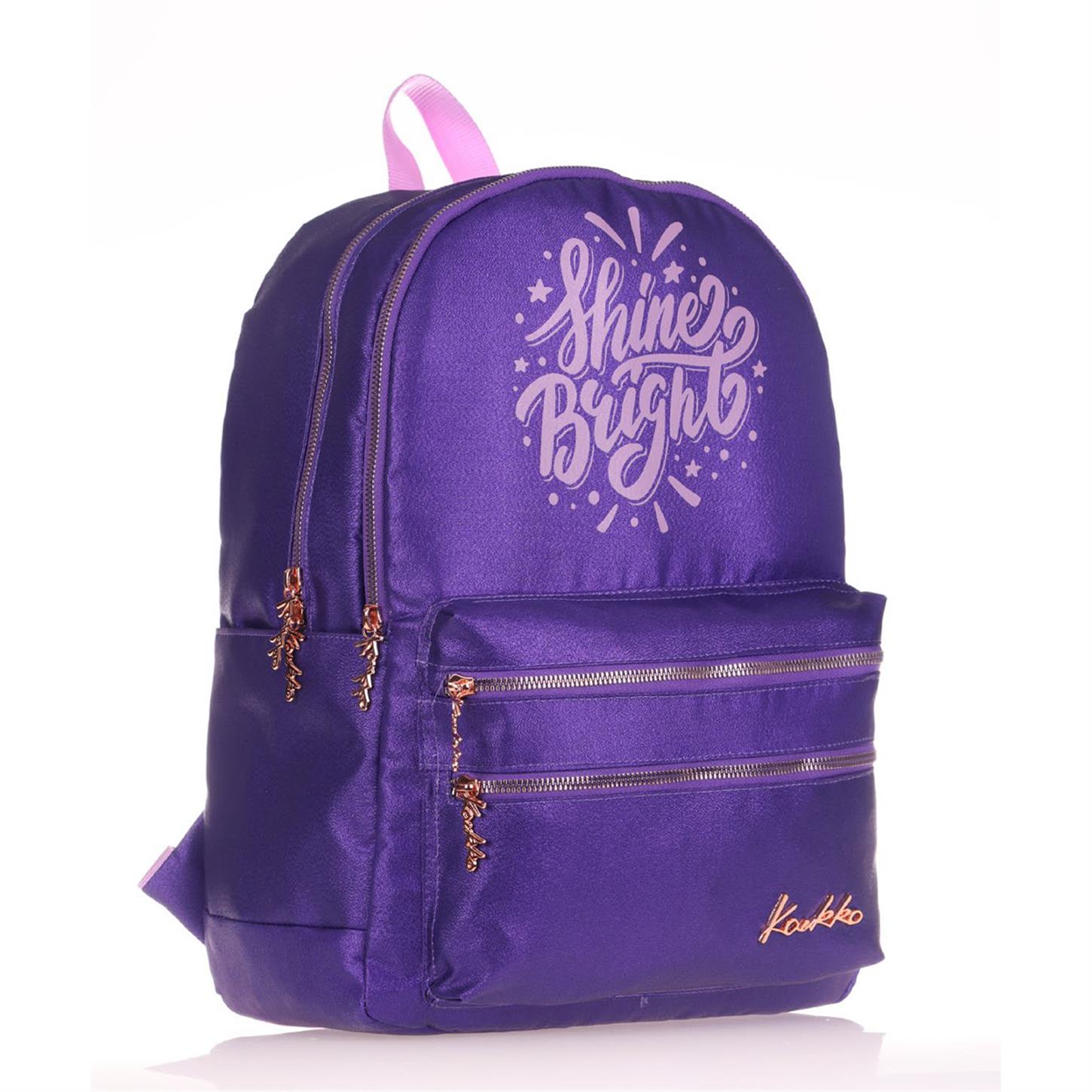 Kaukko Sparkle Sırt Çantası, Mor