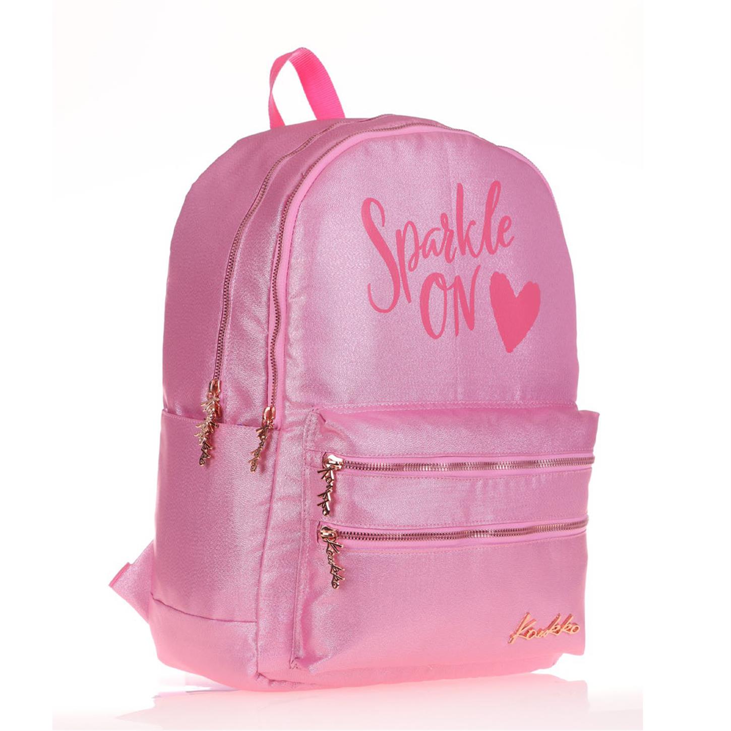 Kaukko Sparkle Sırt Çantası, Pembe