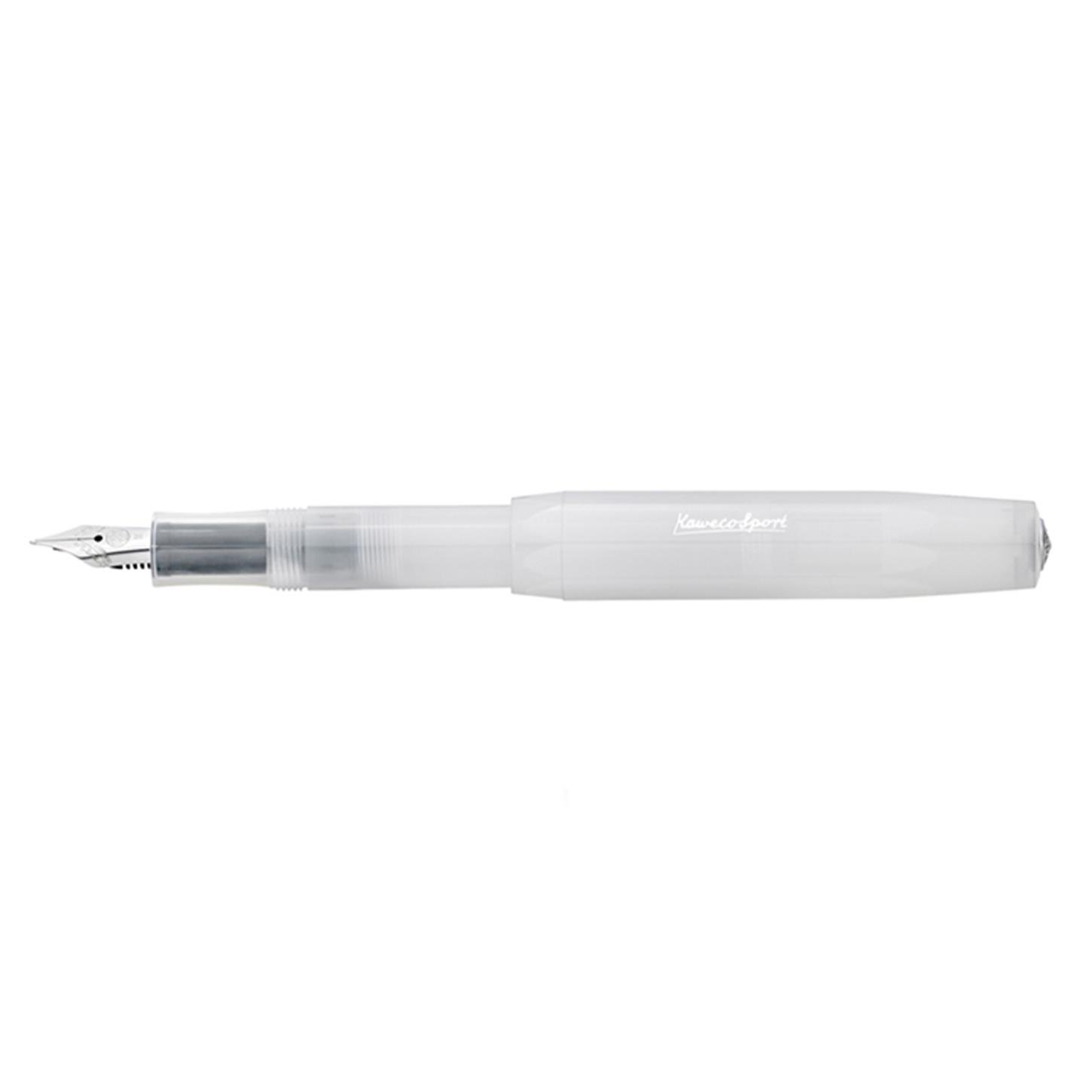 Kaweco Frosted Sport Dolma Kalem Beyaz Fine (F) Uç