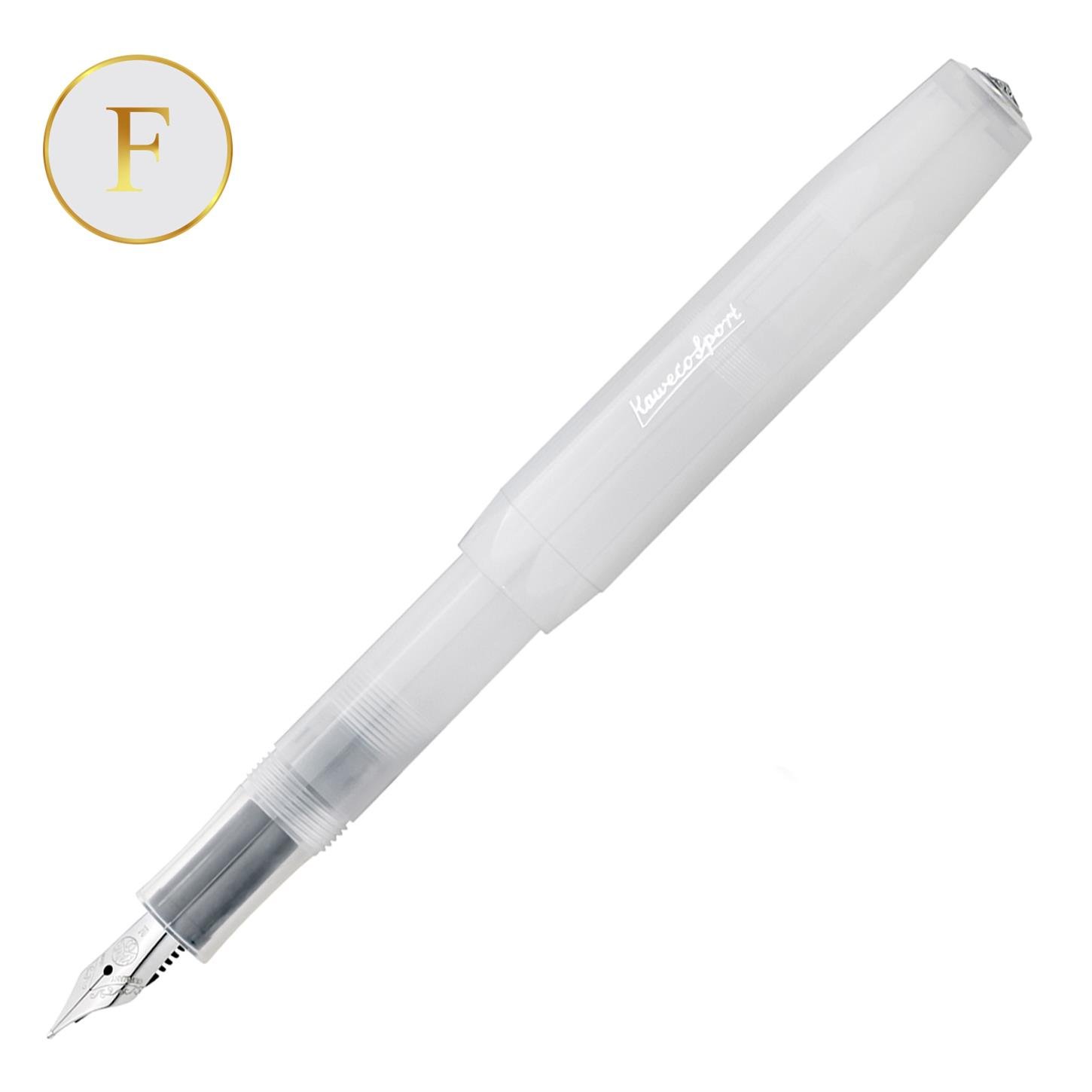 Kaweco Frosted Sport Dolma Kalem Beyaz Fine (F) Uç