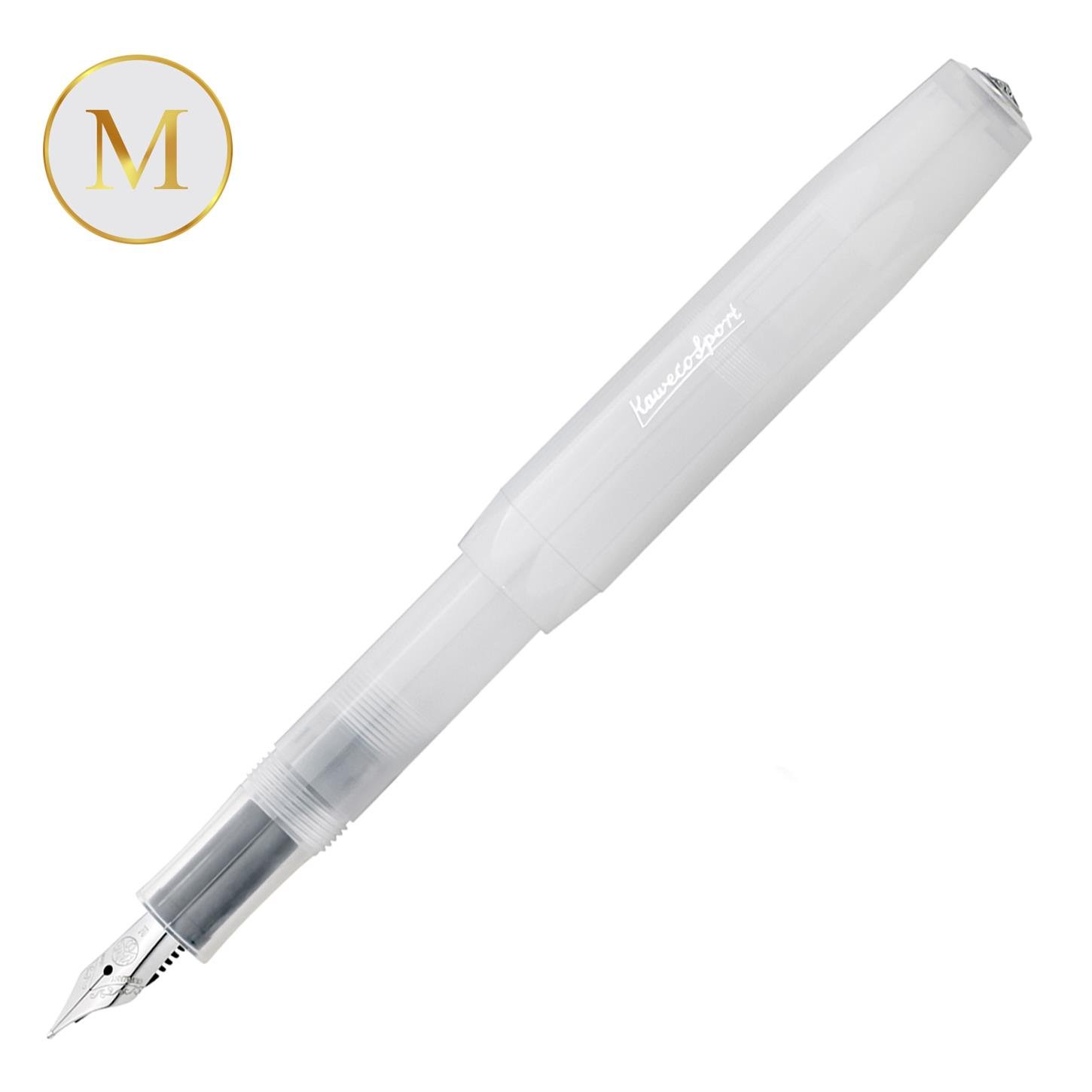 Kaweco Frosted Sport Dolma Kalem Beyaz Medium (M)  Uç