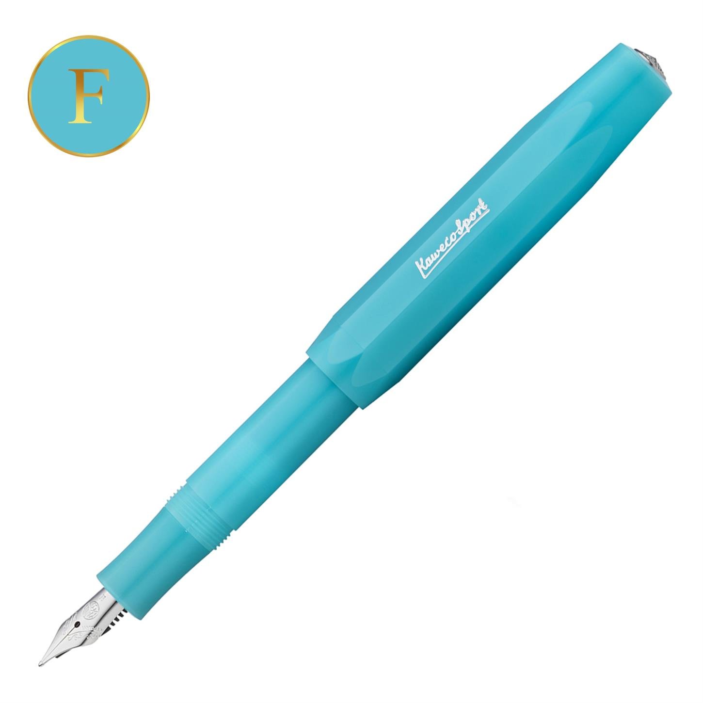 Kaweco Frosted Sport Dolma Kalem Turkuaz Fine (F)  Uç