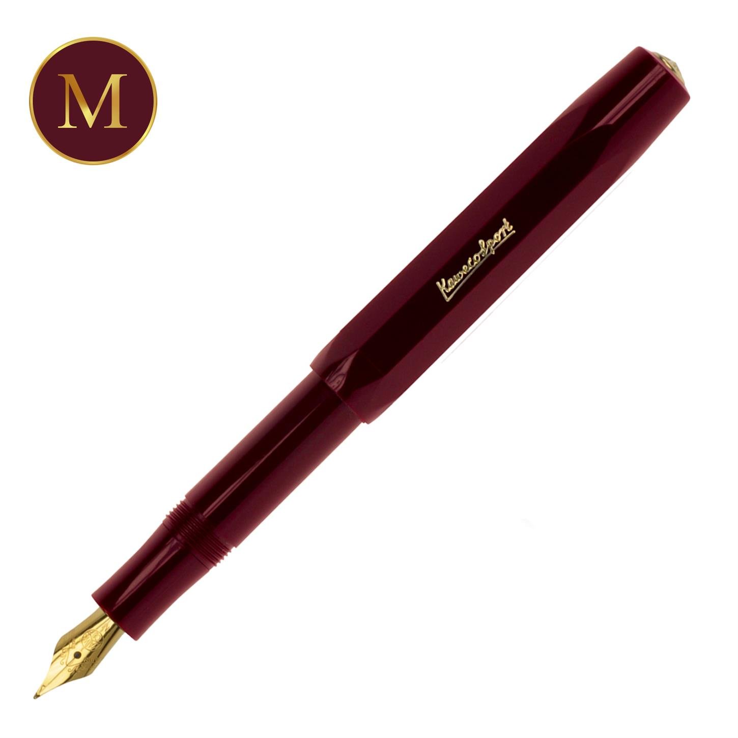Kaweco Klasik Sport Dolma Kalem Bordo  Medium (M) Uç