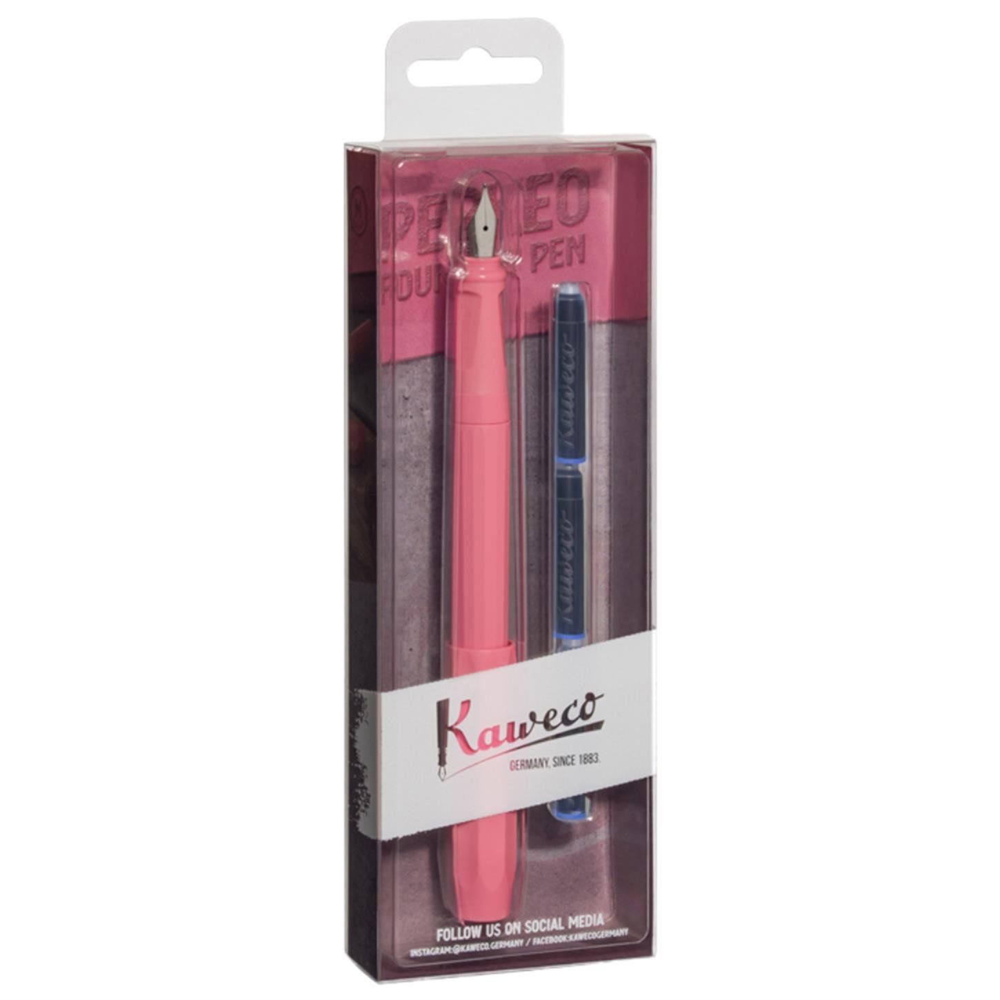 Kaweco Perkeo Dolma Kalem Seti, Pembe Şakayık Medium (M) Uç