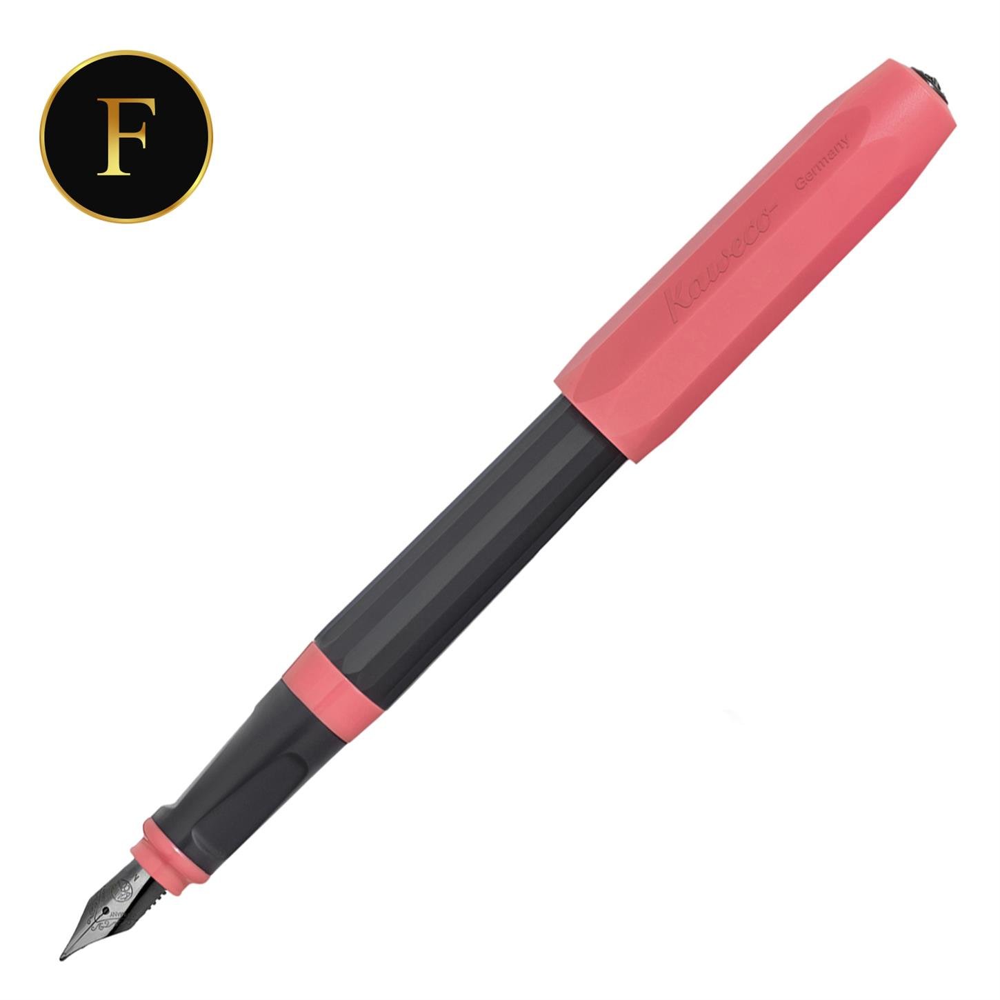 Kaweco Perkeo Dolma Kalem Siyah-Pembe Fine (F) Uç