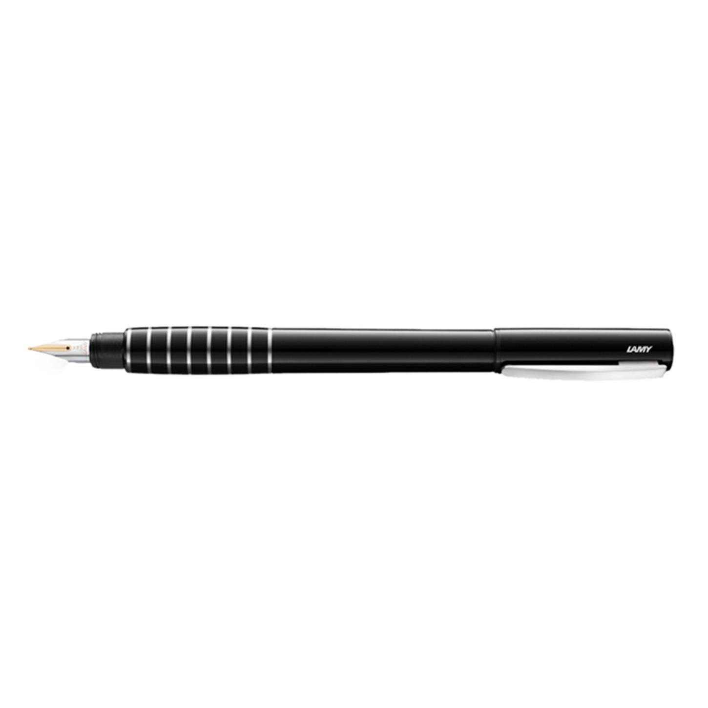 Lamy Accent Dolma Kalem, Lake Gövde, Pırlanta  Çizgili, Değiştirilebilen Grip, 14K Çift Renkli Al