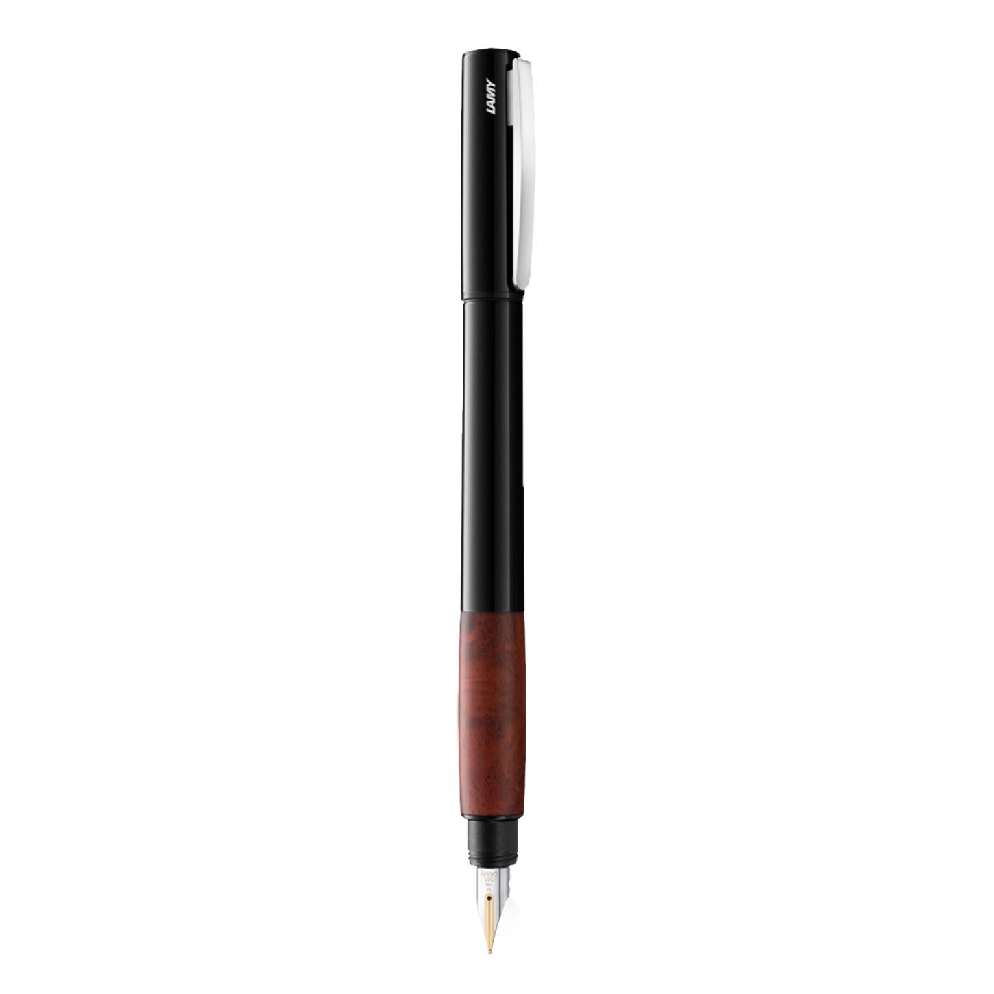 Lamy Accent Dolma Kalem, Lake Gövde, Yaban Gülü  Ağacı, Değiştirilebilen Grip, 14K Çift Renkli Altı