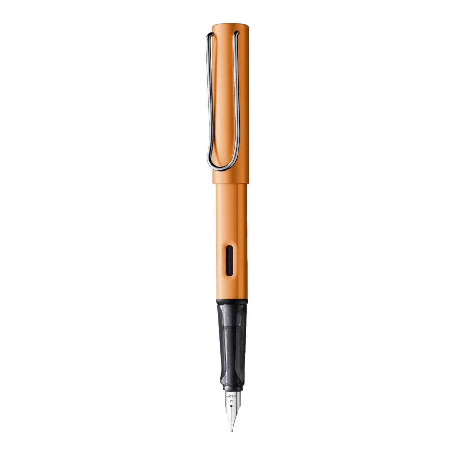 Lamy Al-Star Dolma Kalem, Alüminyum Gövde,  Ergonomik Grip, Çelik Uçlu, (F) Uç, Bronz
