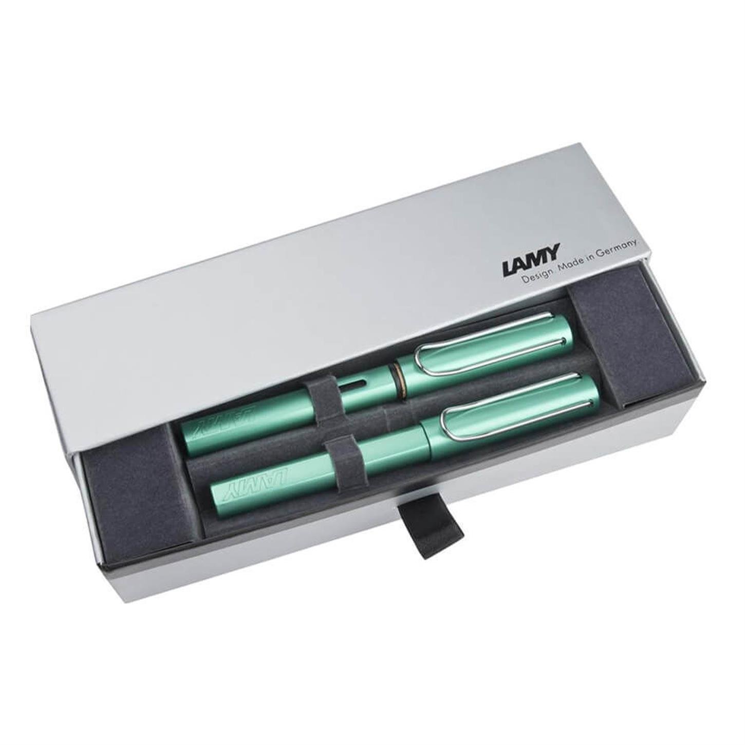 Lamy Al-Star Dolma-Roller Kalem Set, Mavi-Yeşil