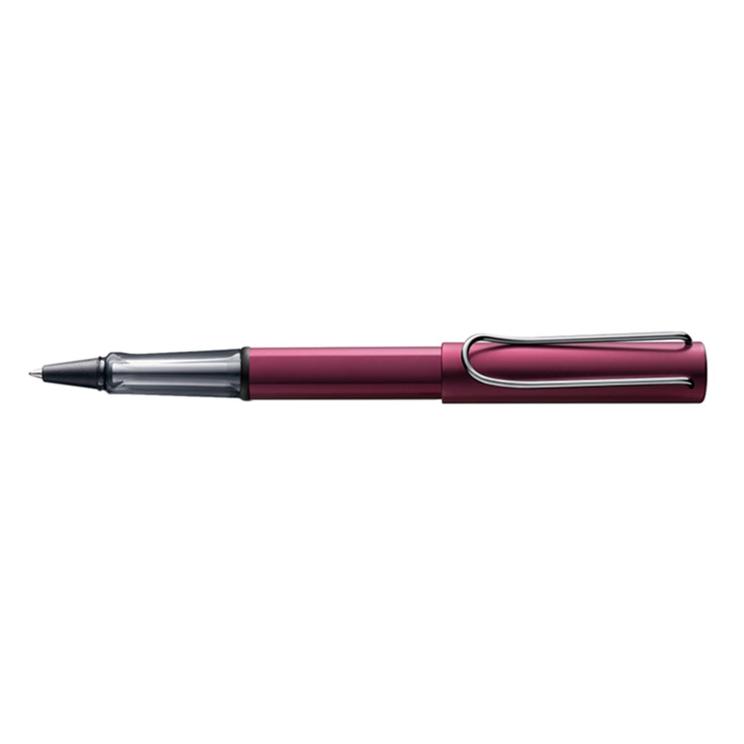 Lamy Al-Star Roller Kalem, Alüminyum Gövde,  Ergonomik Grip, Parlak Siyah-Mor