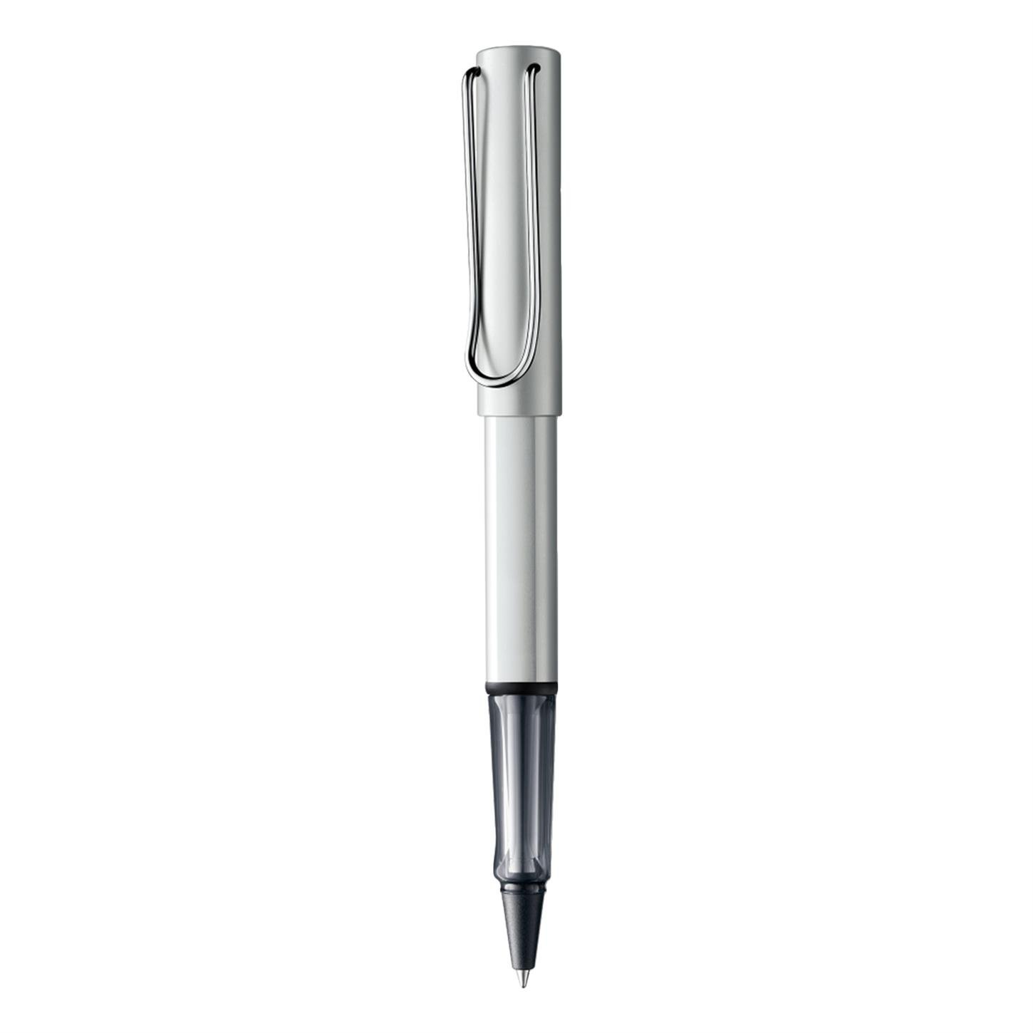Lamy Al-Star Roller Kalem, Alüminyum Gövde,  Ergonomik Grip, Beyaz-Gümüş