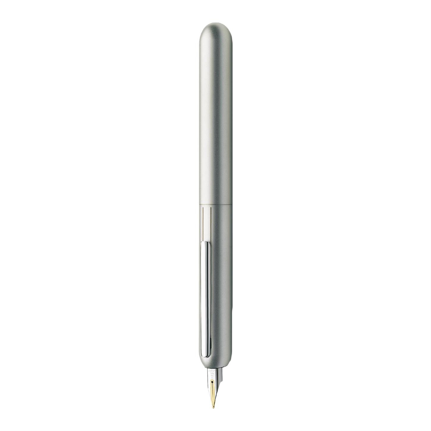 Lamy Dialog 3 Dolma Kalem, Paladyum Gövde, Krom  Klips, 14K Çift Renkli Altın (B) Uç, Gri