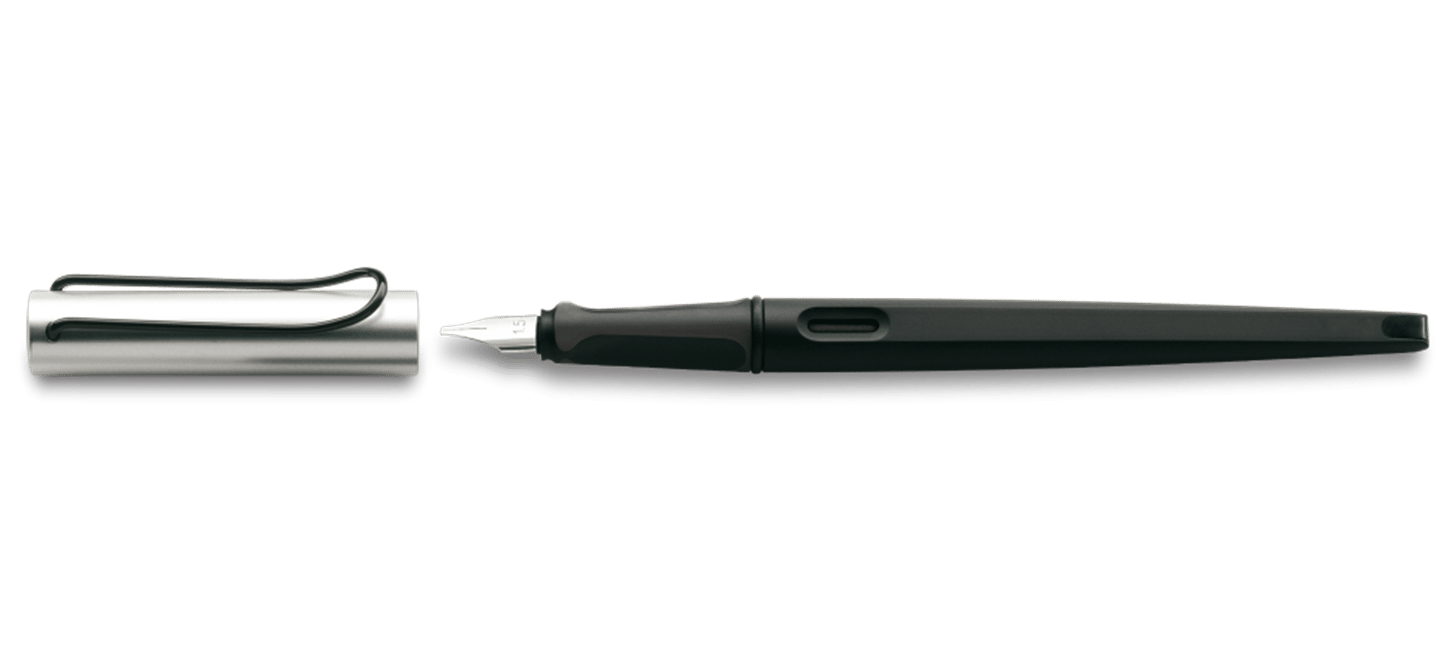 Lamy Joy Al Kaligrafi Dolma Kalemi,Plastik Gövde,  Alüminyum Kapak, Çelik Uç, Mat Siyah, 1.5 mm Uç