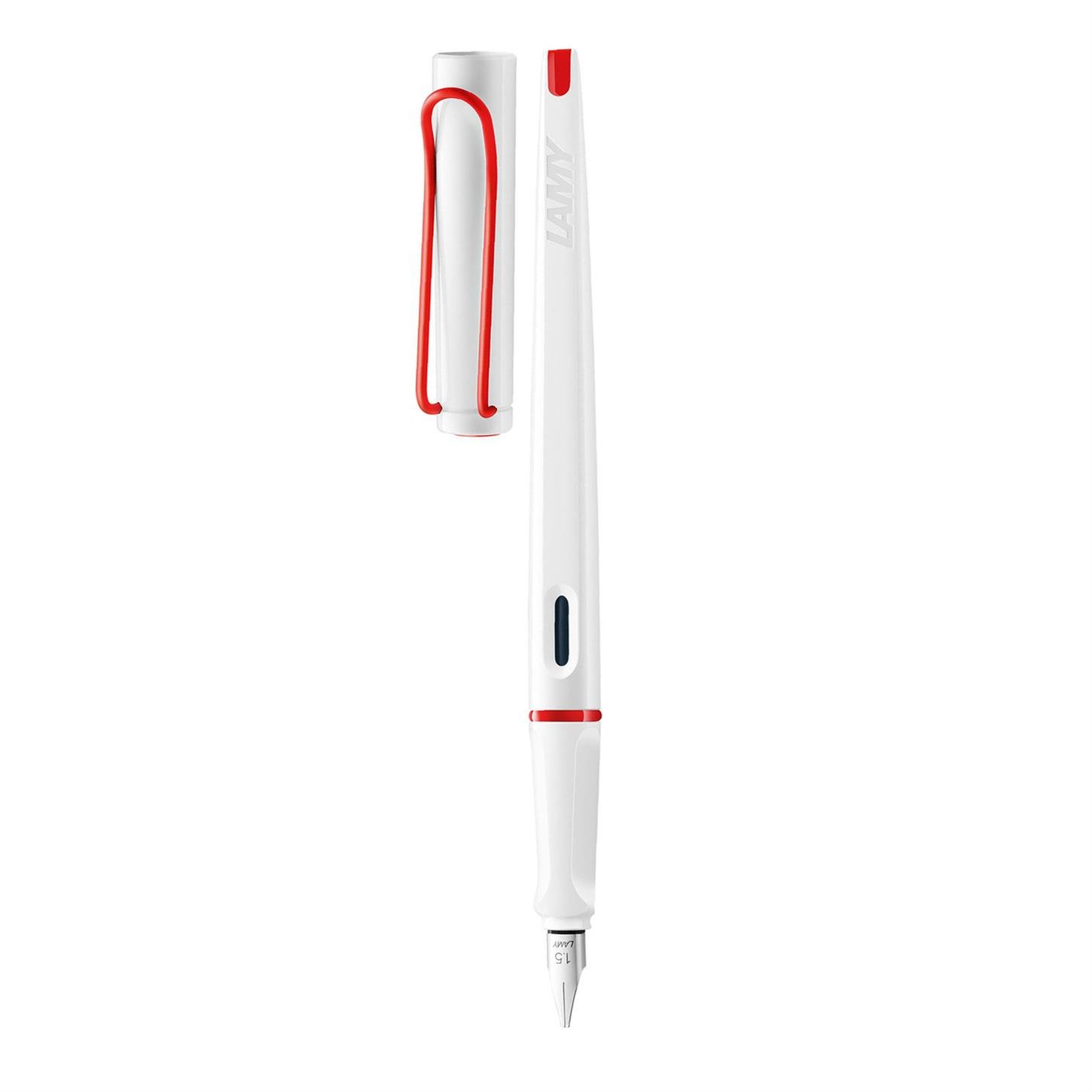 Lamy Joy Kaligrafi Dolma Kalem, Dayanıklı Plastik  Gövde, Parlak Beyaz-Kırmızı, 1.5 mm Uç