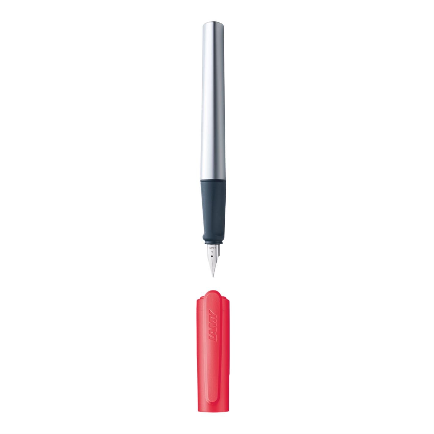 Lamy Nexx Dolma Kalem, Alüminyum Gövde, Parlak Çel ik Uç, (F) Uç, Kırmızı