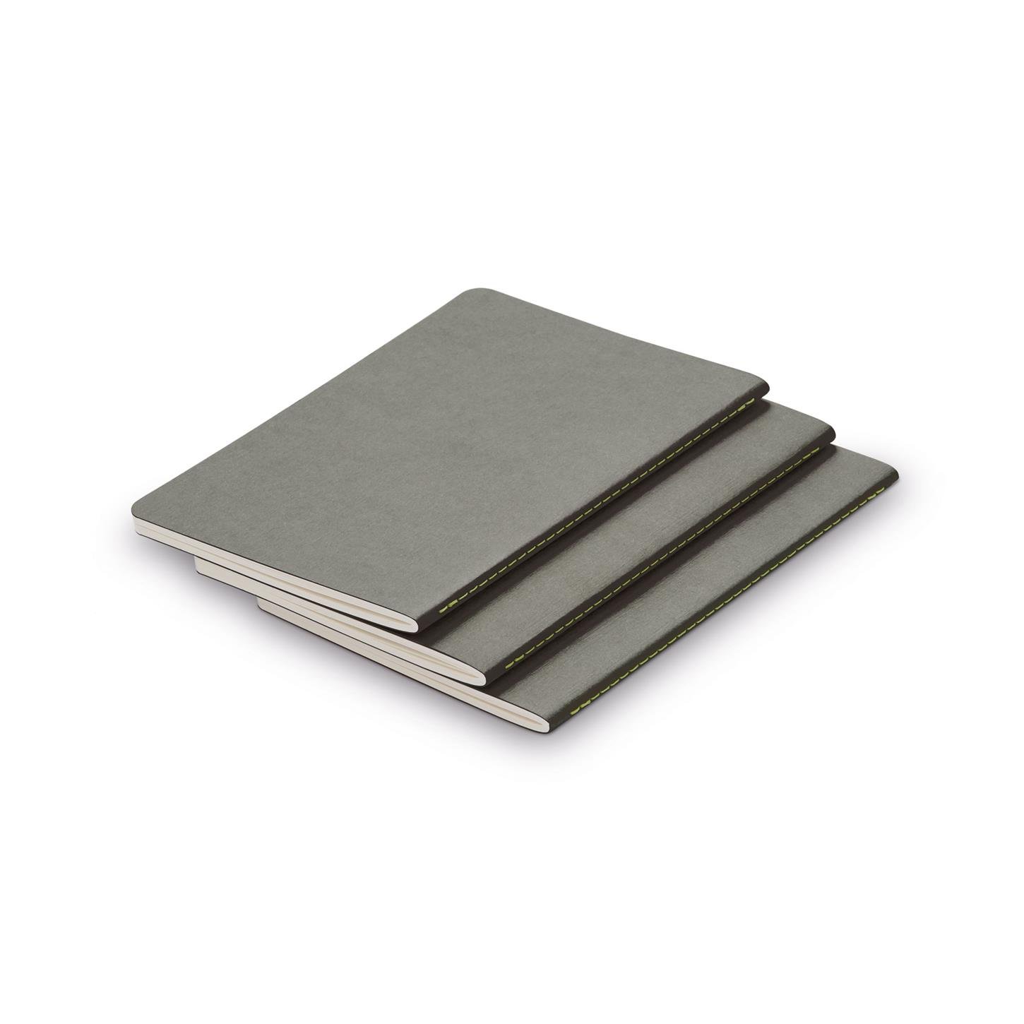 Lamy Paper Defter, Booklet Yumuşak Kapak, Çizgili, 64 Sarı Renk Sayfa, İplik Dikişli, A5 Gri, (145x21