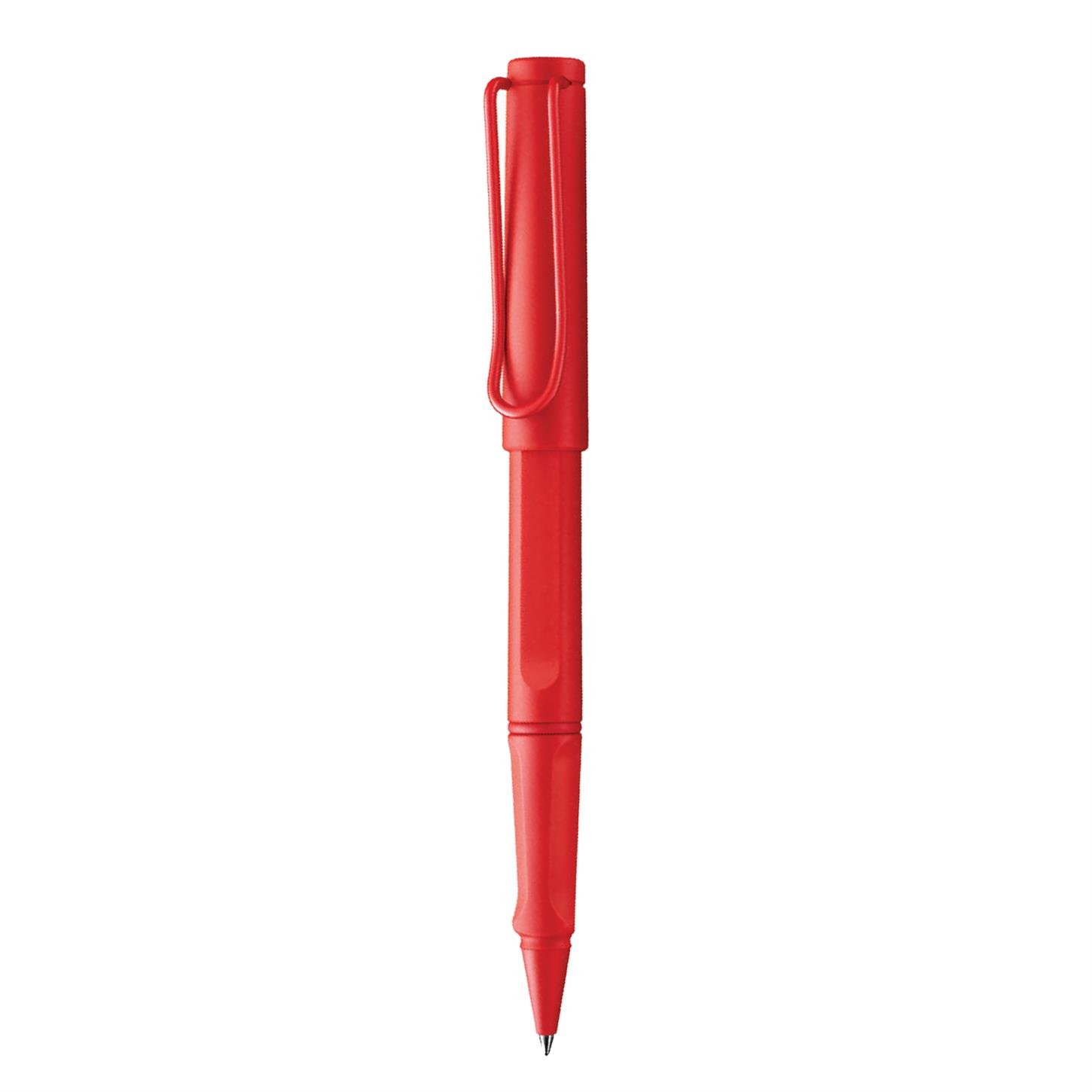 Lamy Safari Roller Kalem,  Dayanıklı Plastik Gövde , Ergonomik Grip, Çelik Klips, Strawberry