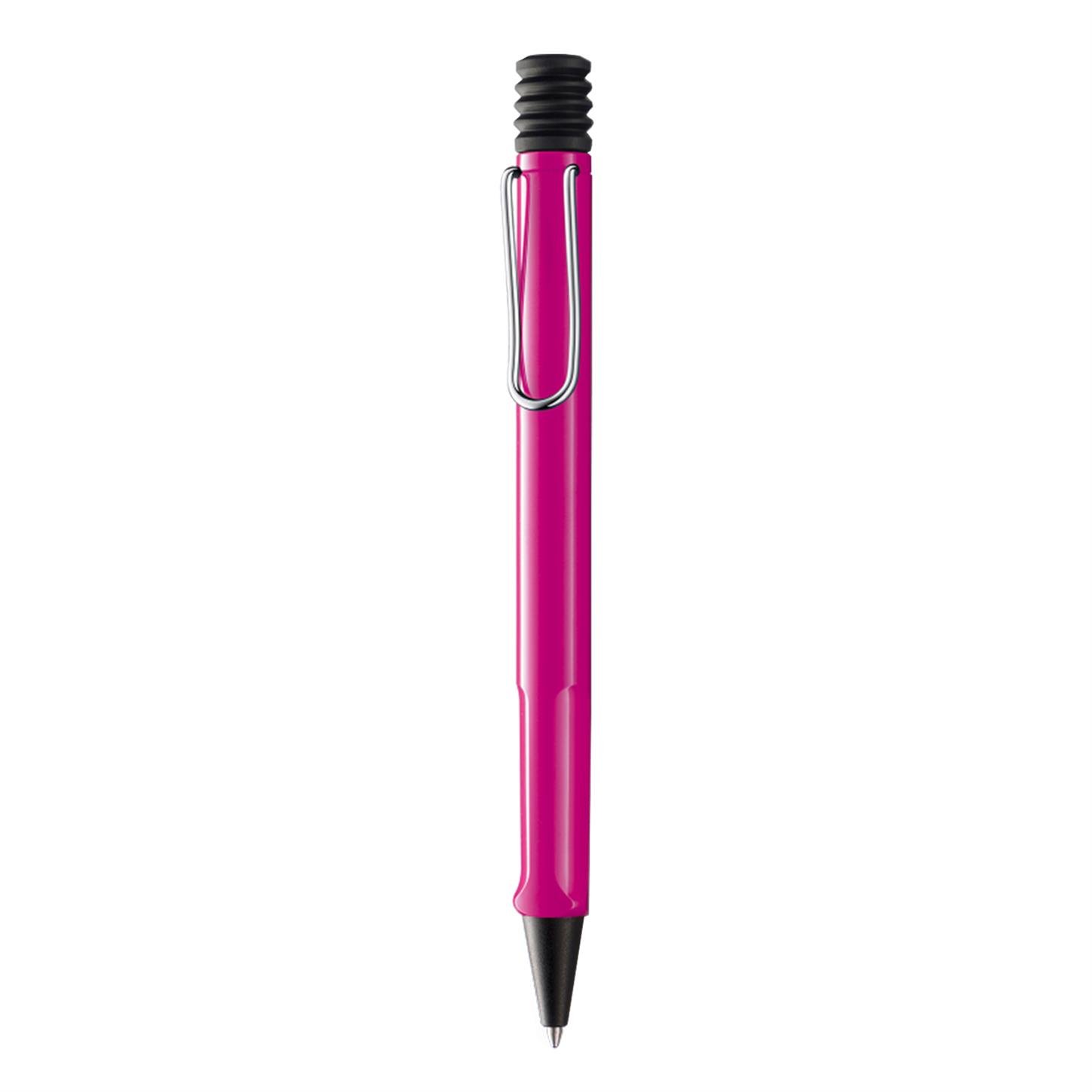 Lamy Safari Tükenmez Kalem, Dayanıklı Plastik  Gövde, Ergonomik Grip, Çelik Klips, Parlak Pembe