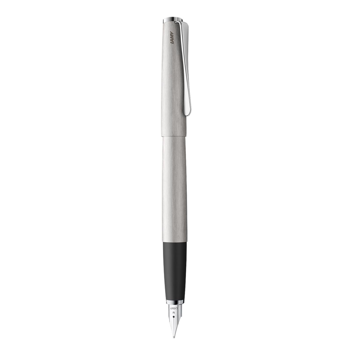 Lamy Studio Dolma Kalem, Çelik Dokulu Gövde,  Pervane Şekilli Çelik Klips, Parlak Çelik Uçlu, (B