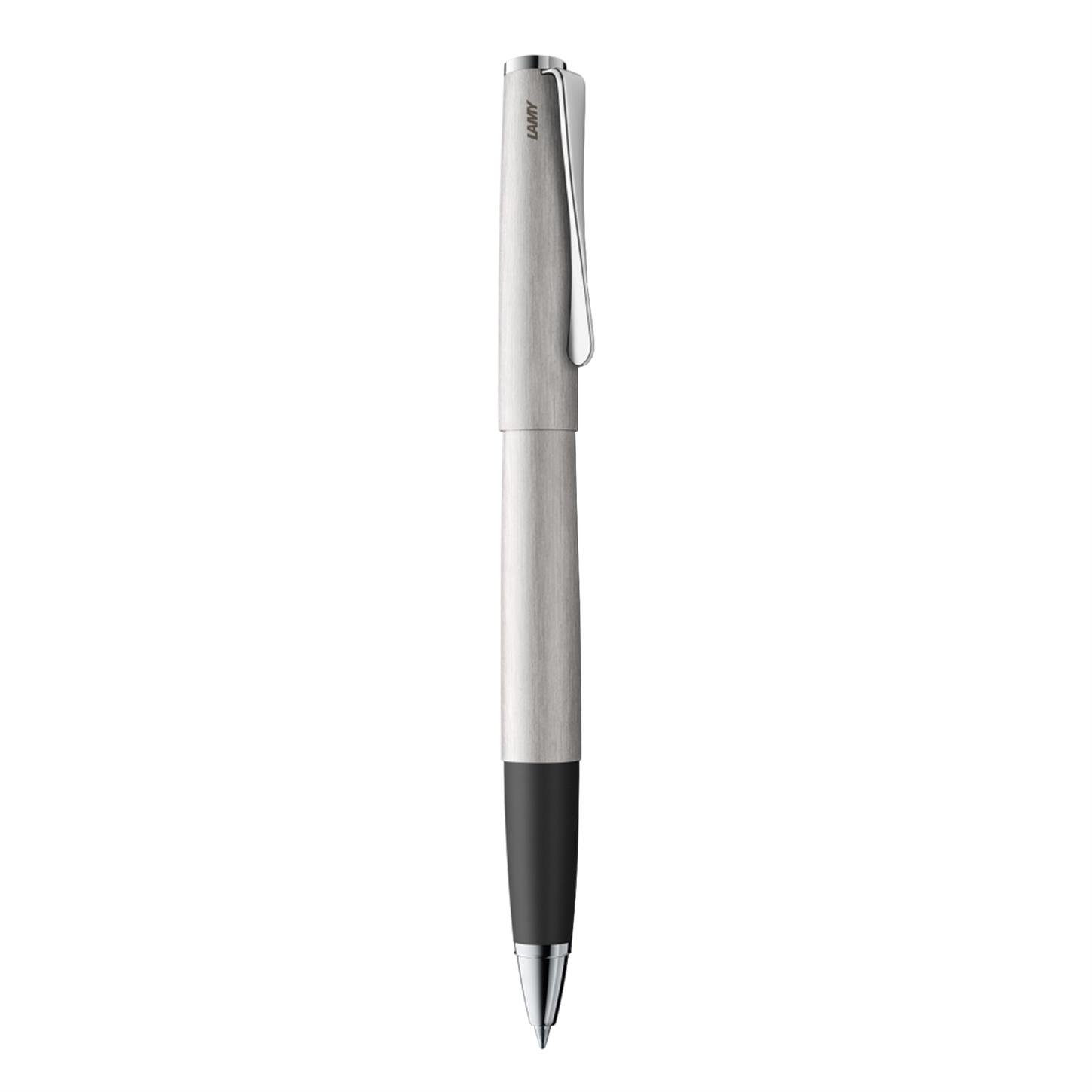 Lamy Studio Roller Kalem, Çelik dokulu Gövde,  Pervane Şekilli Çelik Klips, Gri