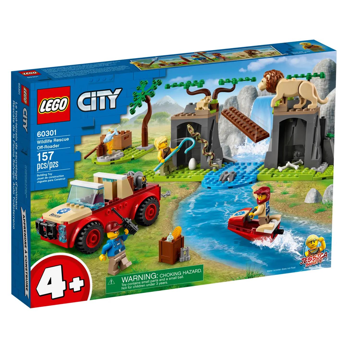 Lego City  Vahşi Hayvan Kurtarma Jipi  157 Parça 60301