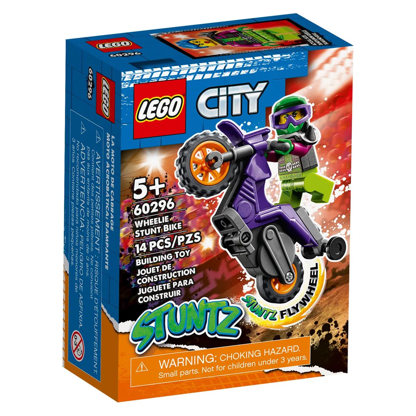Lego City -Wheelie Gösteri Motosikleti  14 Parça 60296