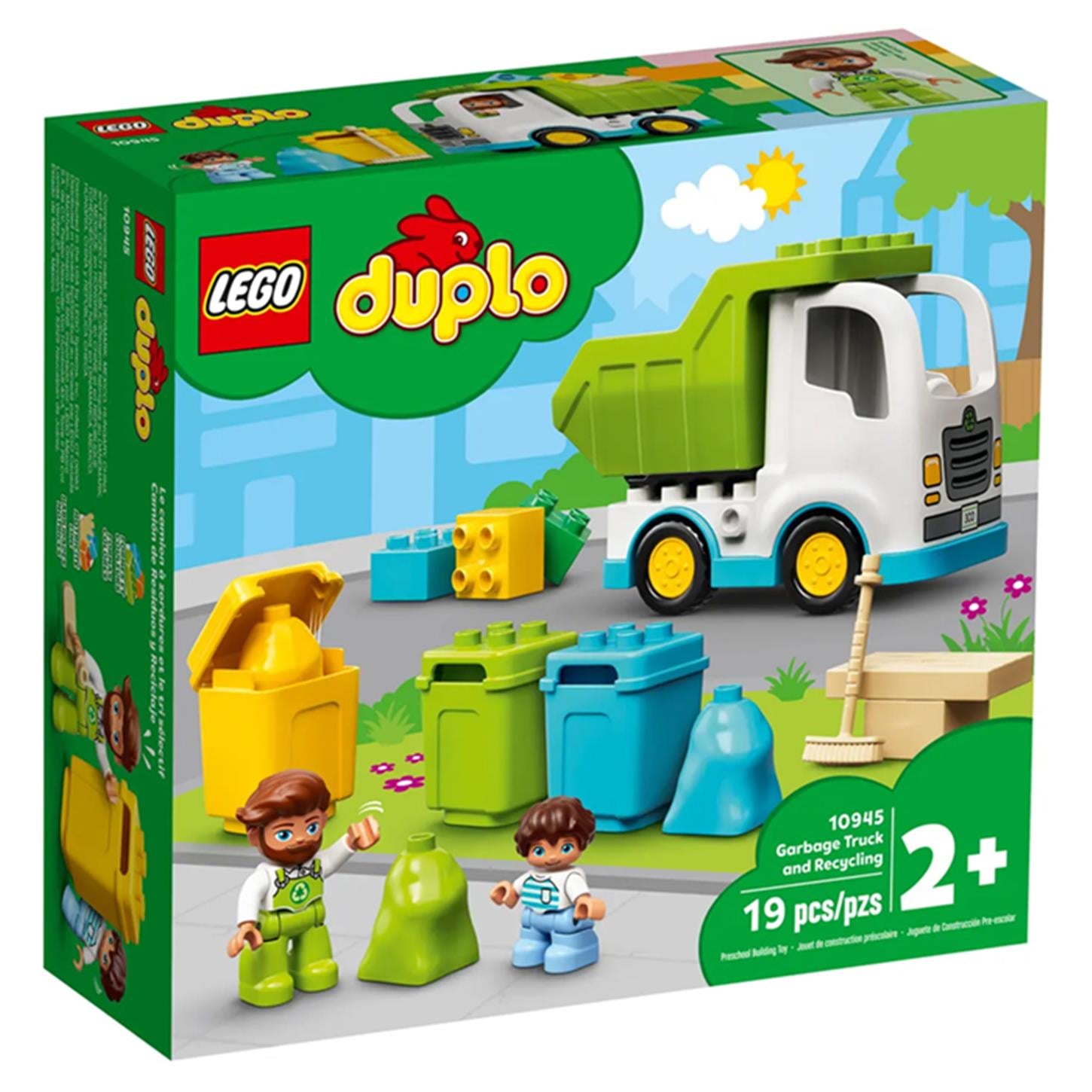 Lego Duplo Çöp Kamyonu Ve Geri Dönüşüm 19 Parça 10  19 parça 10945