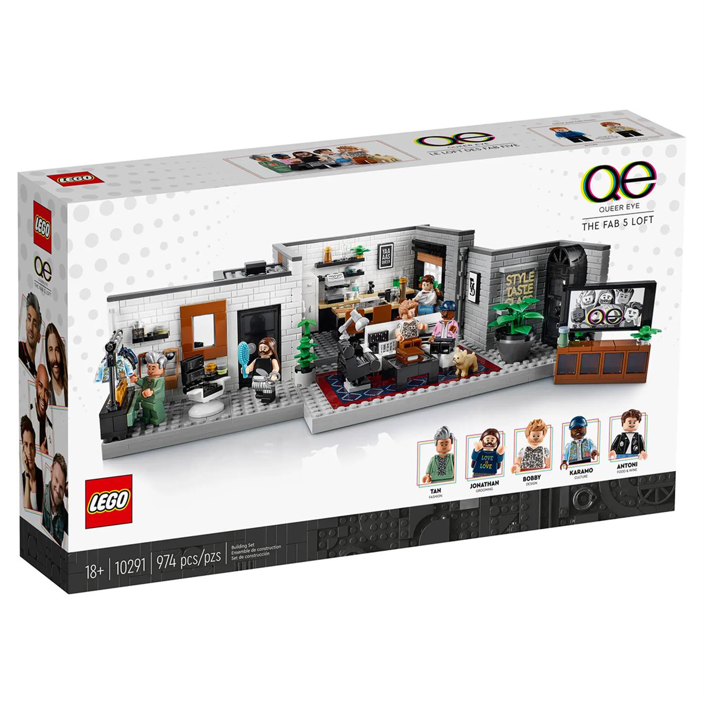 Lego Icons -  Queer Eye 974 Parça 10291