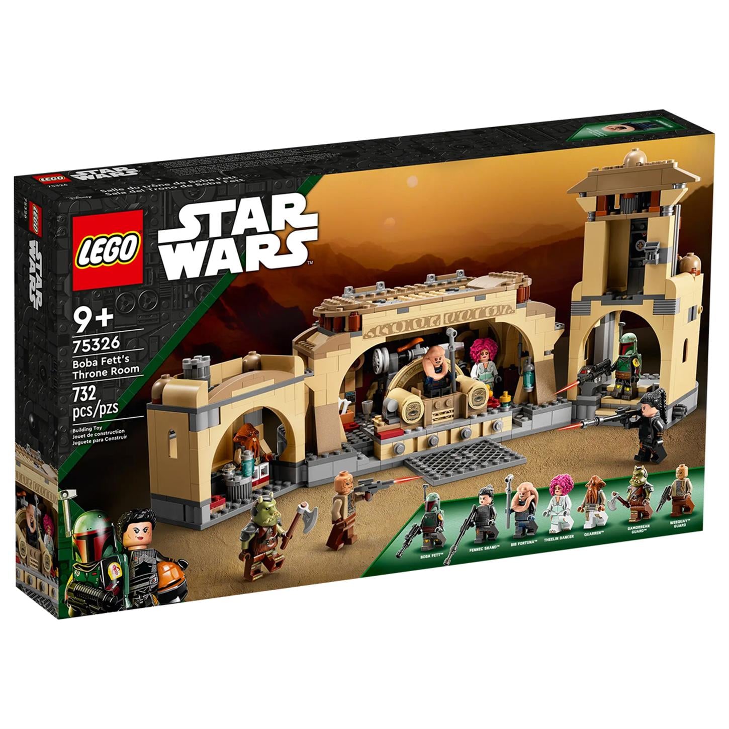 Lego Star Wars Boba Fett'in Taht Odası, 732 Parça, 75326