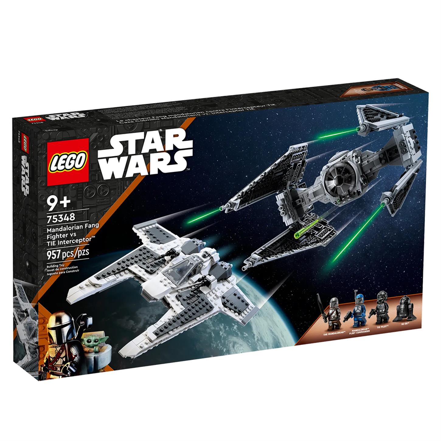 Lego Star Wars Mandalorian Fang Fighter Tie  Interceptora Karşı 957 Parça 75348