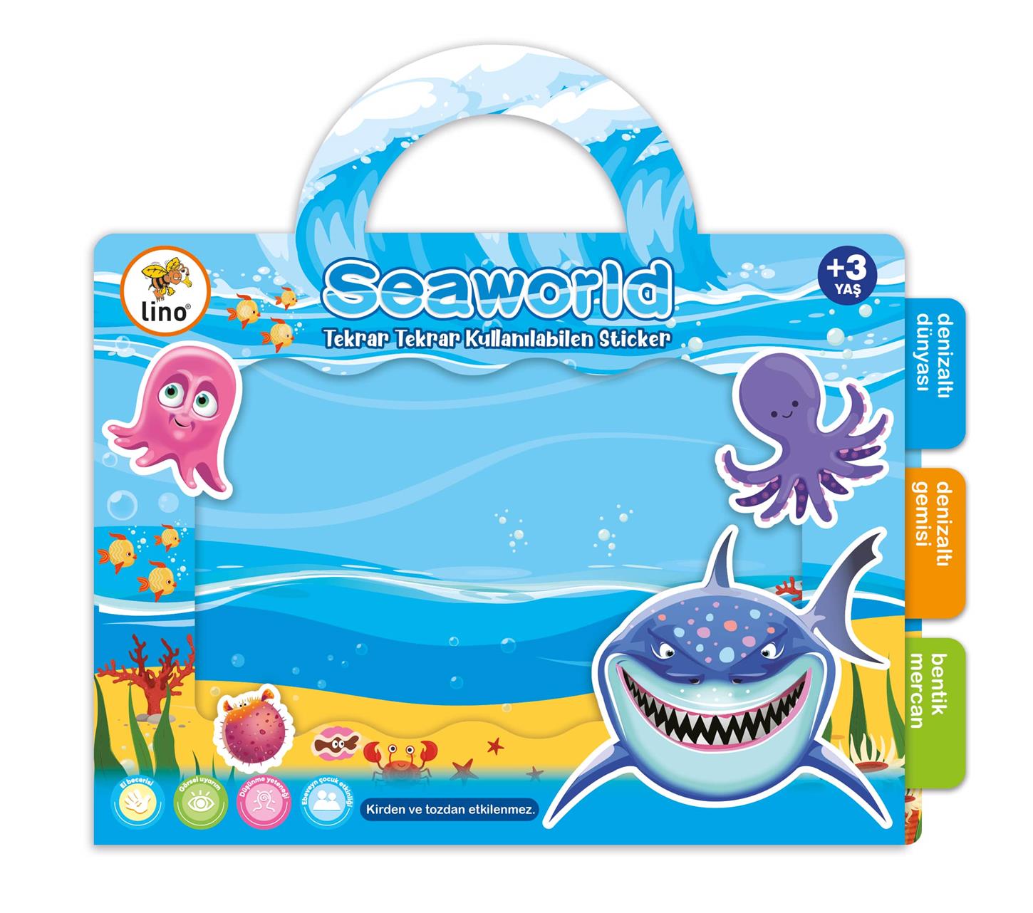 Lino Tekrar Tekrar Kullanılabilen Sticker Seaworld